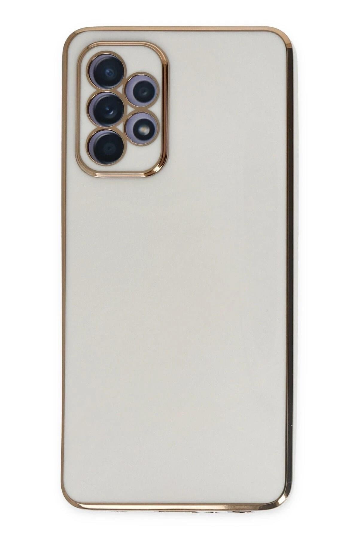 Mey İthalat®  Samsung Galaxy A52 Kılıf Volet Silikon - Beyaz