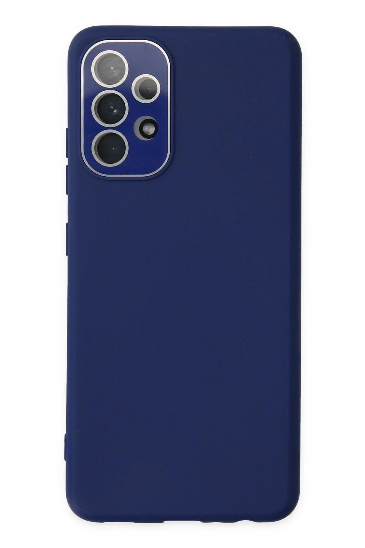 Mey İthalat®  Samsung Galaxy A53 5G Kılıf Lansman Glass Kapak - Sky Blue