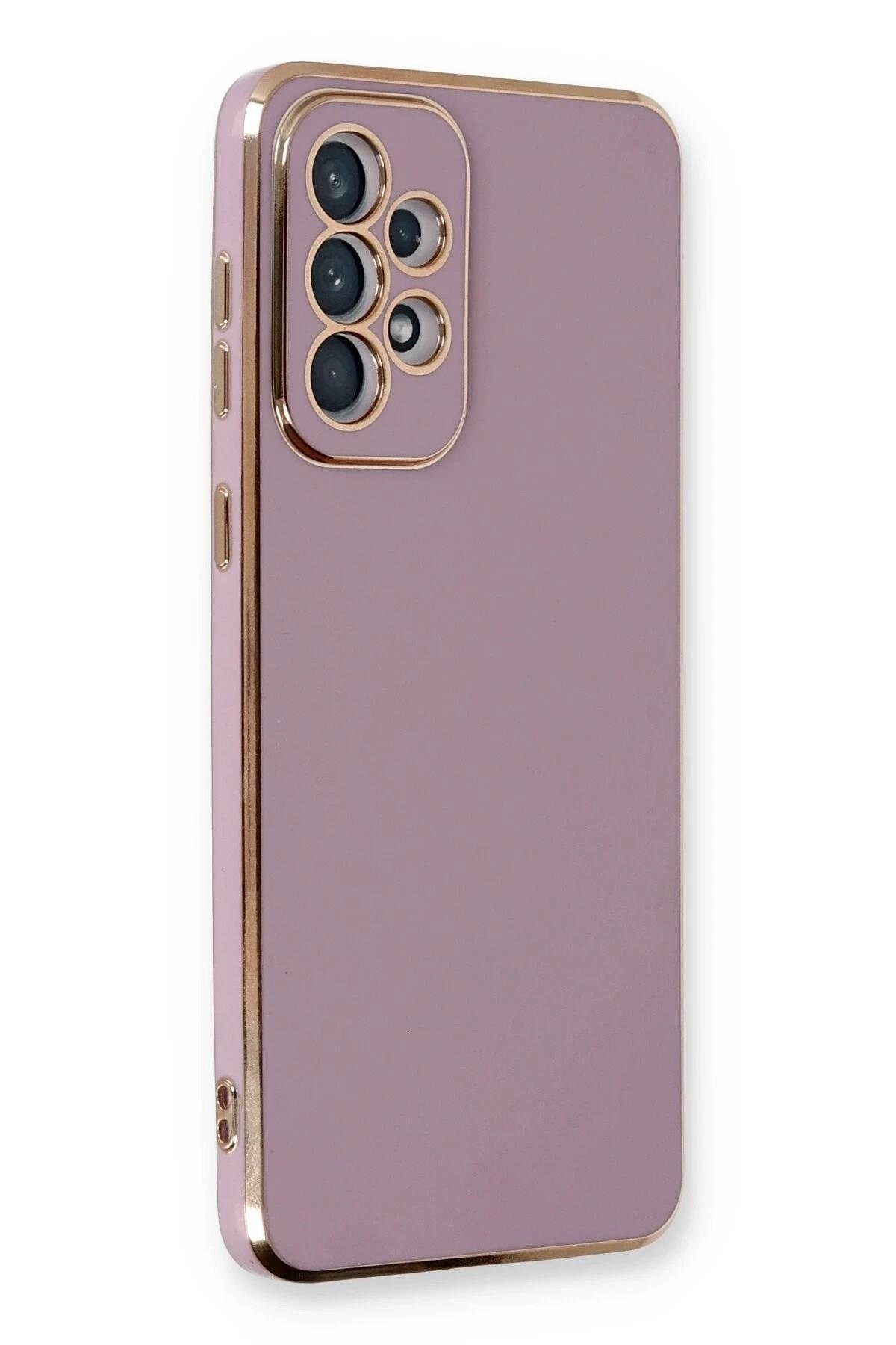 Mey İthalat®  Samsung Galaxy A53 5G Kılıf Volet Silikon - Mor