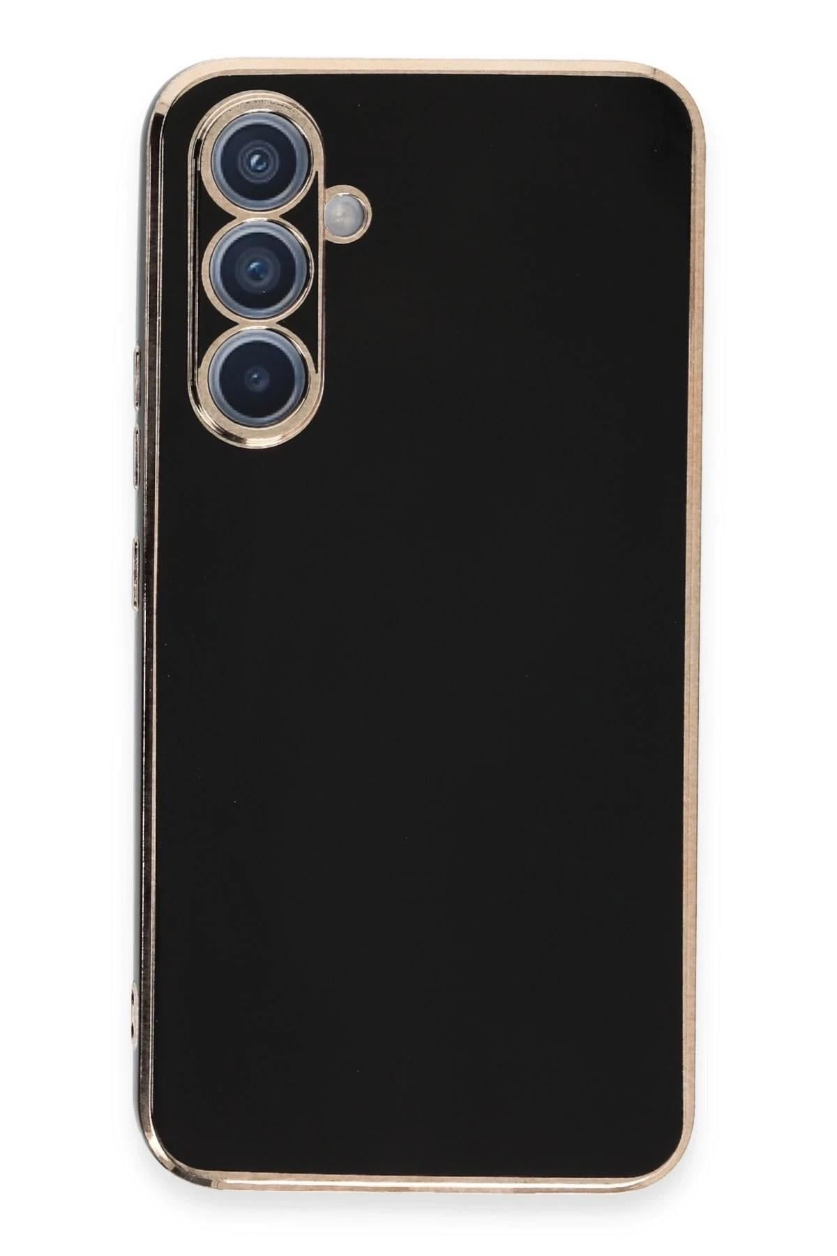 Mey İthalat®  Samsung Galaxy A54 5G Kılıf Volet Silikon - Siyah