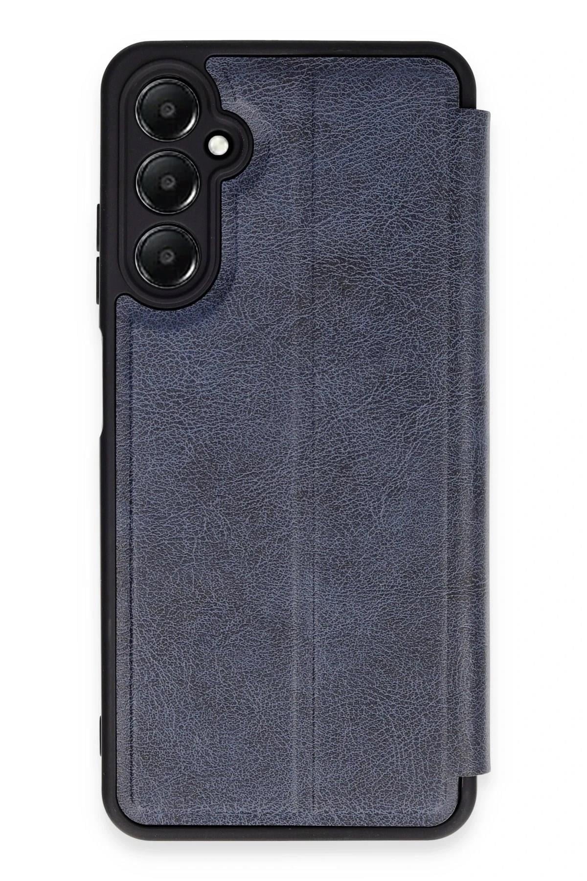 Mey İthalat®  Samsung Galaxy A55 5G Kılıf Flip Cover - Lacivert