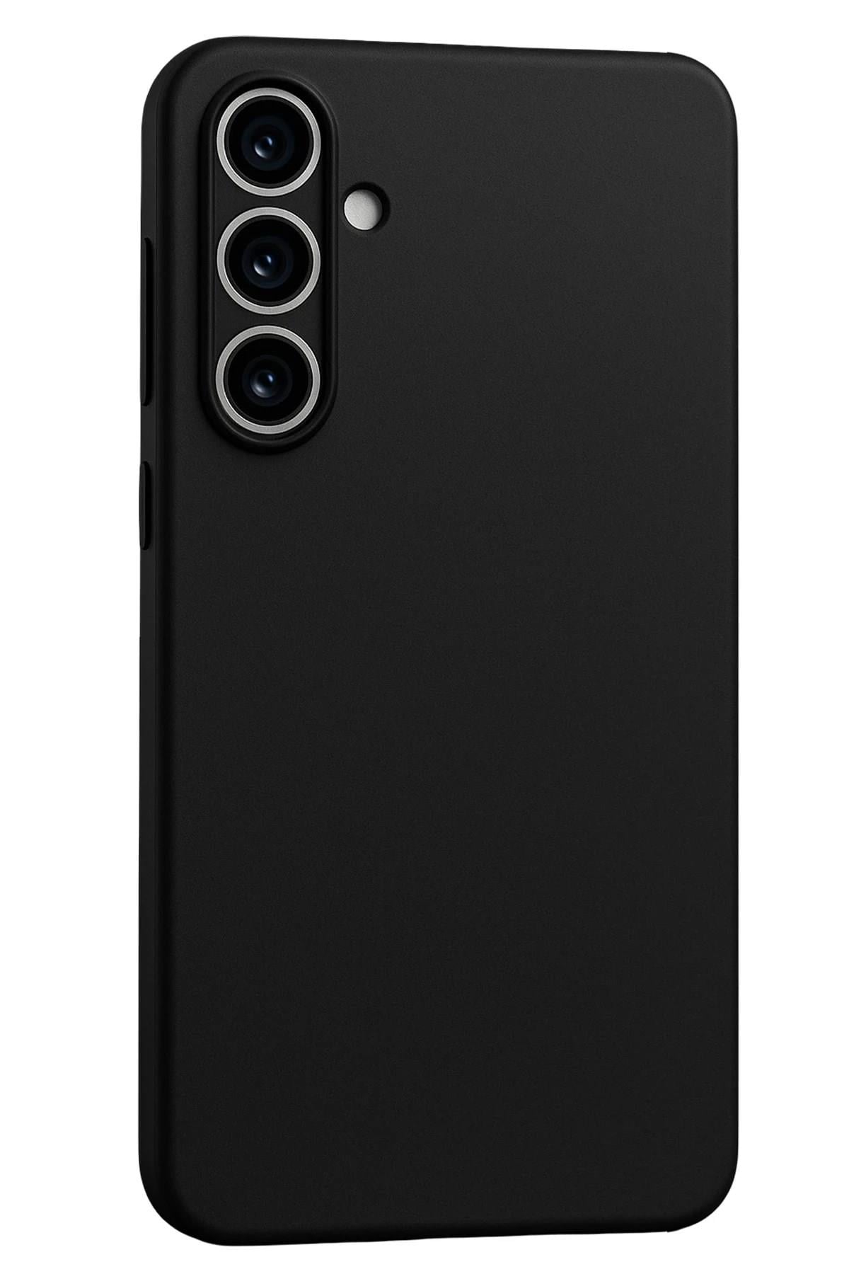 Mey İthalat®  Samsung Galaxy A55 5G Kılıf First Silikon - Siyah