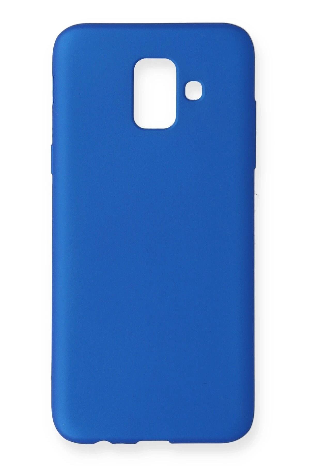 Mey İthalat®  Samsung Galaxy A6 2018 Kılıf First Silikon - Mavi
