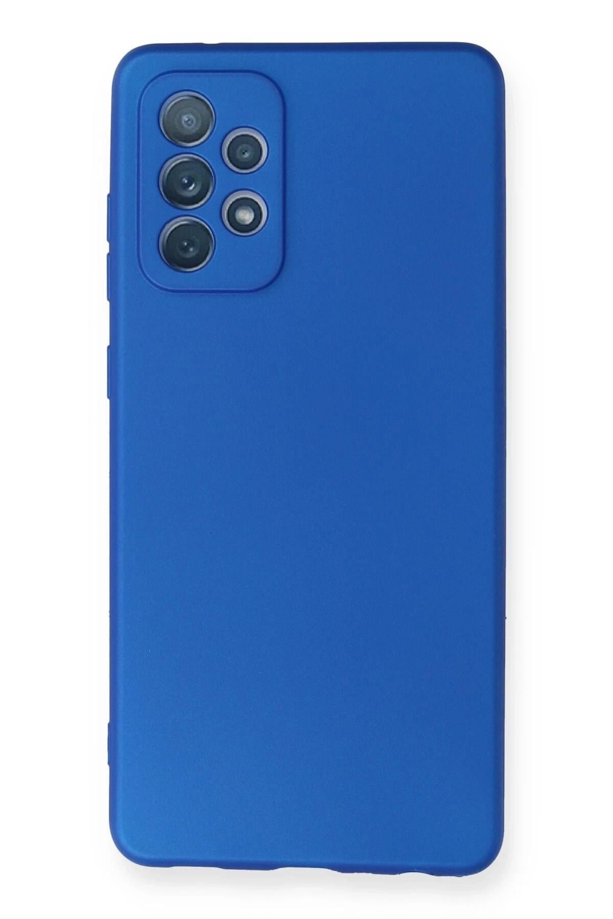 Mey İthalat®  Samsung Galaxy A72 Kılıf First Silikon - Mavi