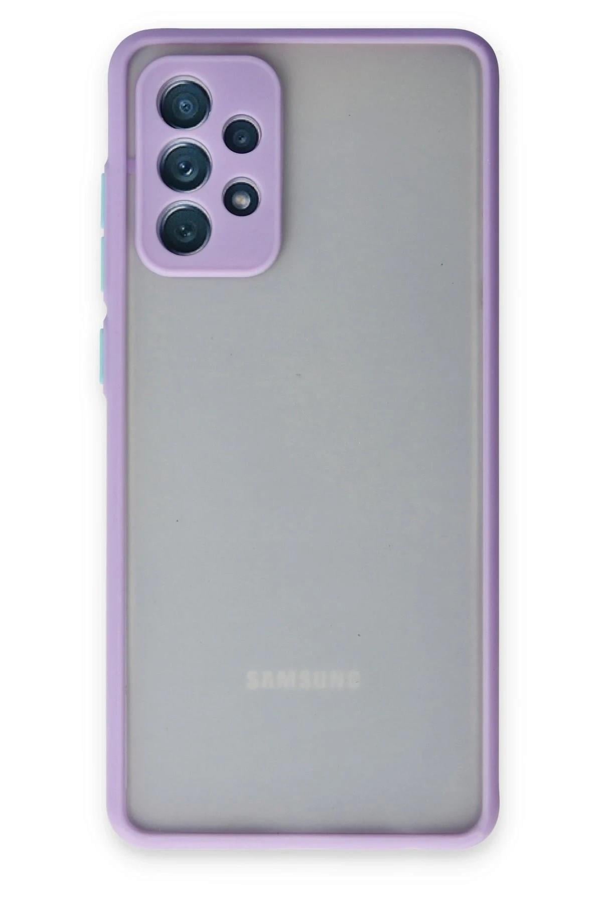 Mey İthalat®  Samsung Galaxy A72 Kılıf Montreal Silikon Kapak - Mor