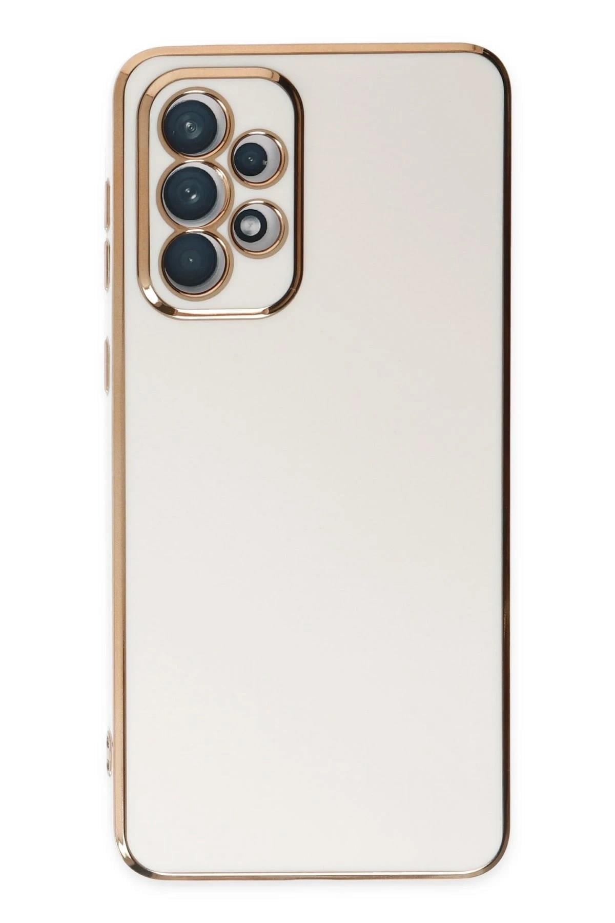 Mey İthalat®  Samsung Galaxy A73 5G Kılıf Volet Silikon - Beyaz