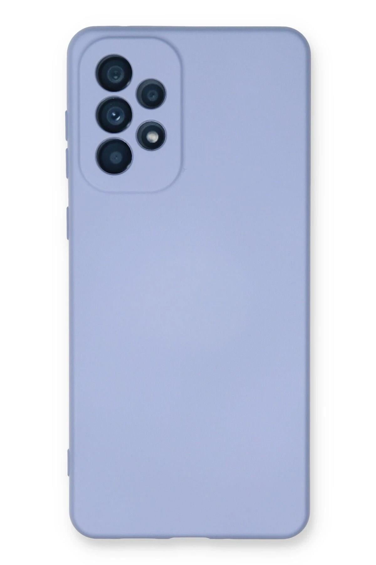 Mey İthalat®  Samsung Galaxy A73 5G Kılıf Nano içi Kadife Silikon - Lila