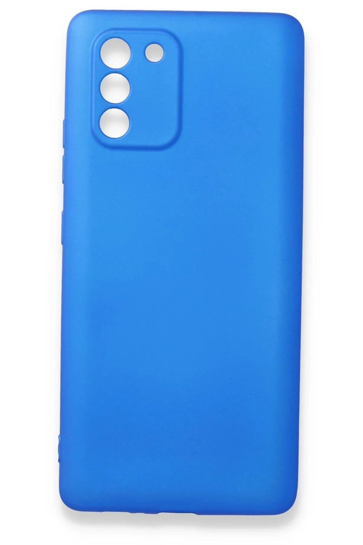 Mey İthalat®  Samsung Galaxy A91 / S10 Lite Kılıf First Silikon - Mavi