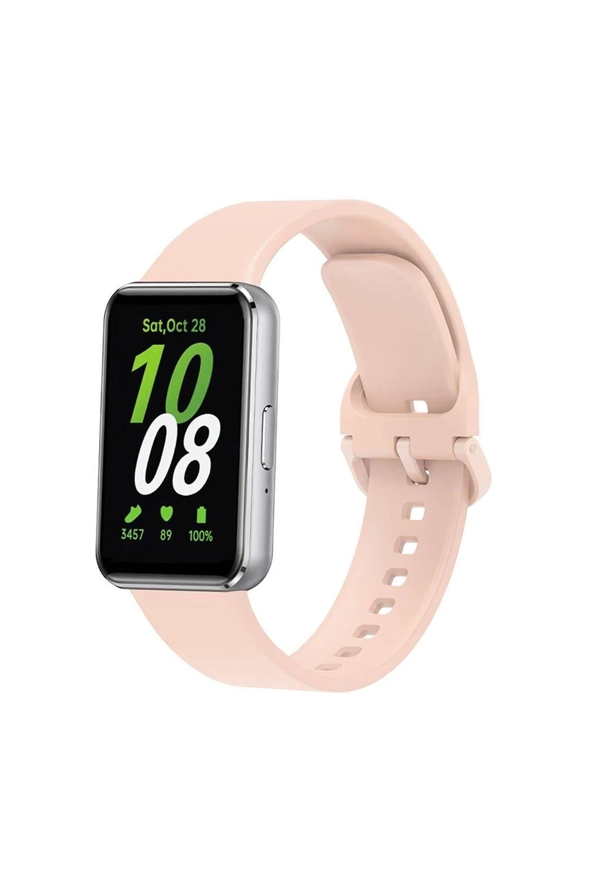Mey İthalat®  Samsung Galaxy Fit 3 Klasik Kordon - Pudra