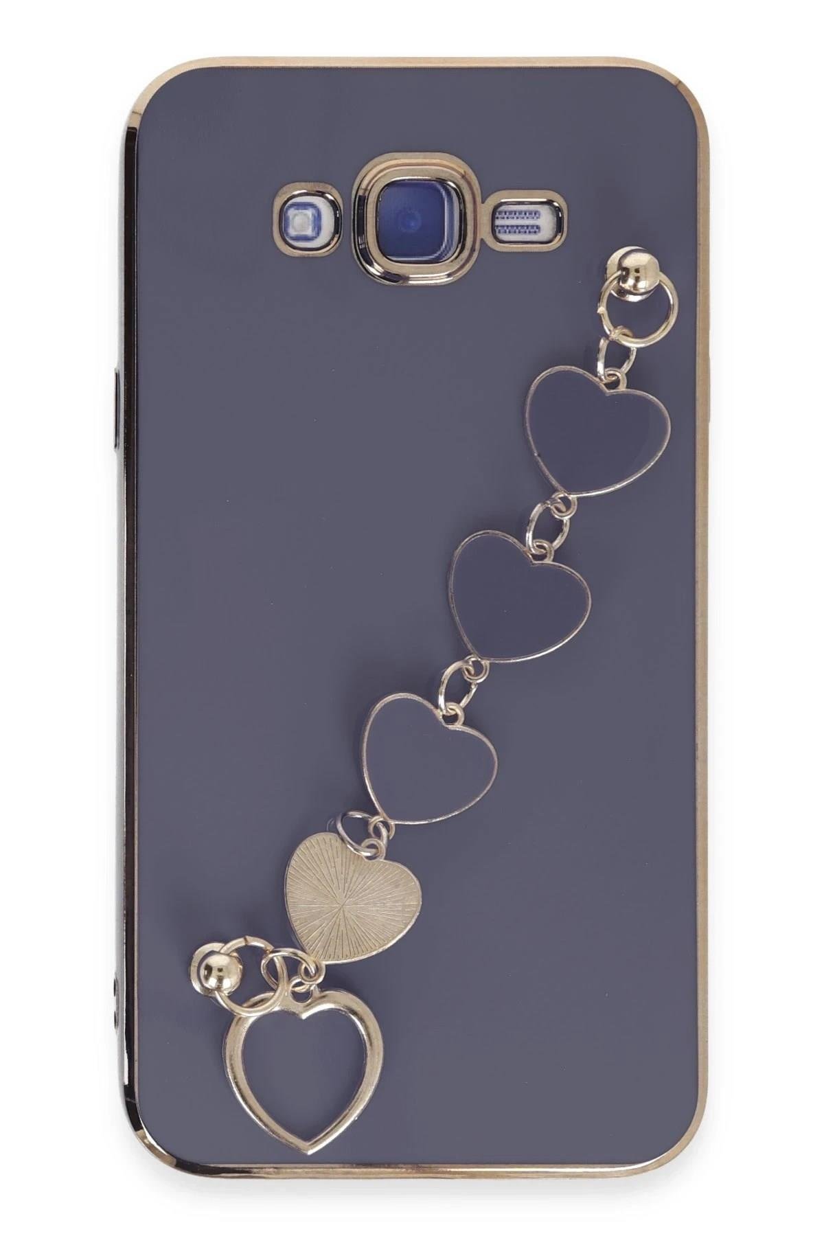Mey İthalat®  Samsung Galaxy J7 Kılıf Esila Silikon - Gri