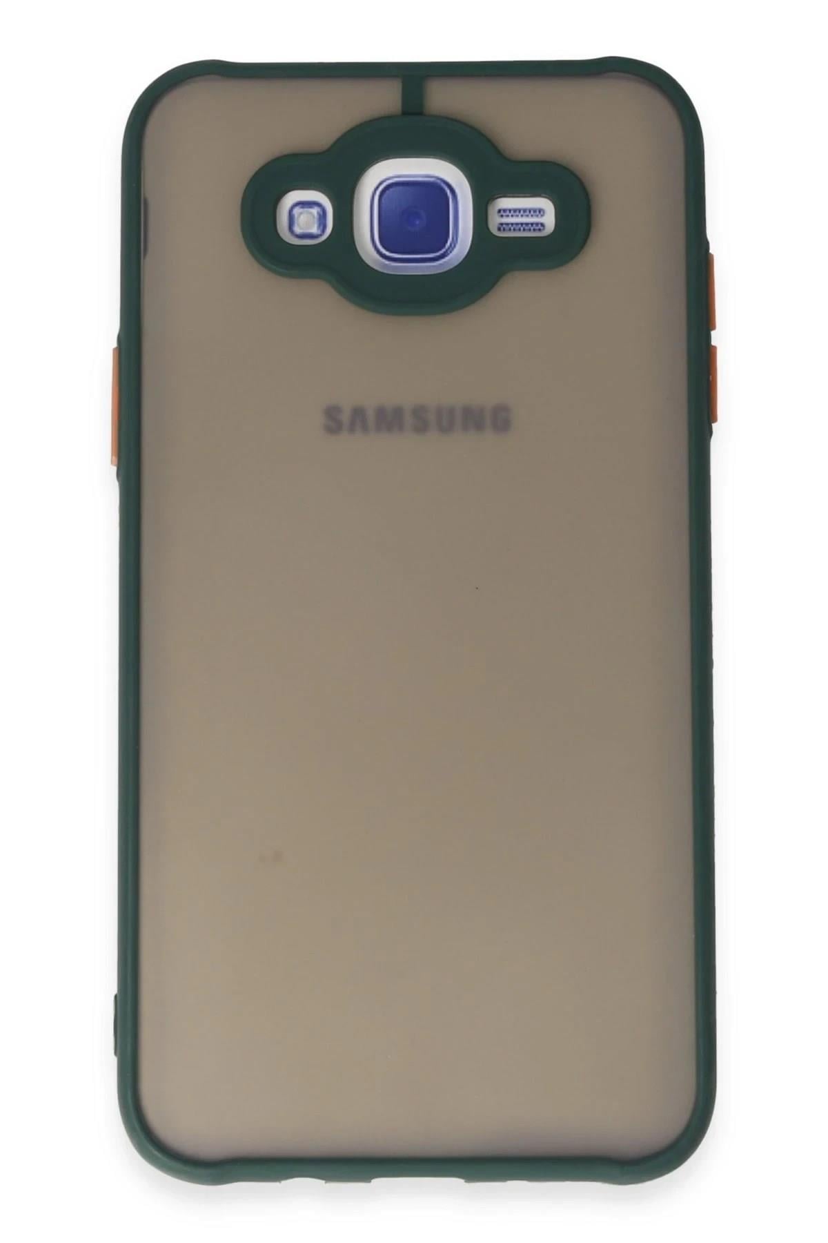 Mey İthalat®  Samsung Galaxy J7 Kılıf Montreal Silikon Kapak - Yeşil