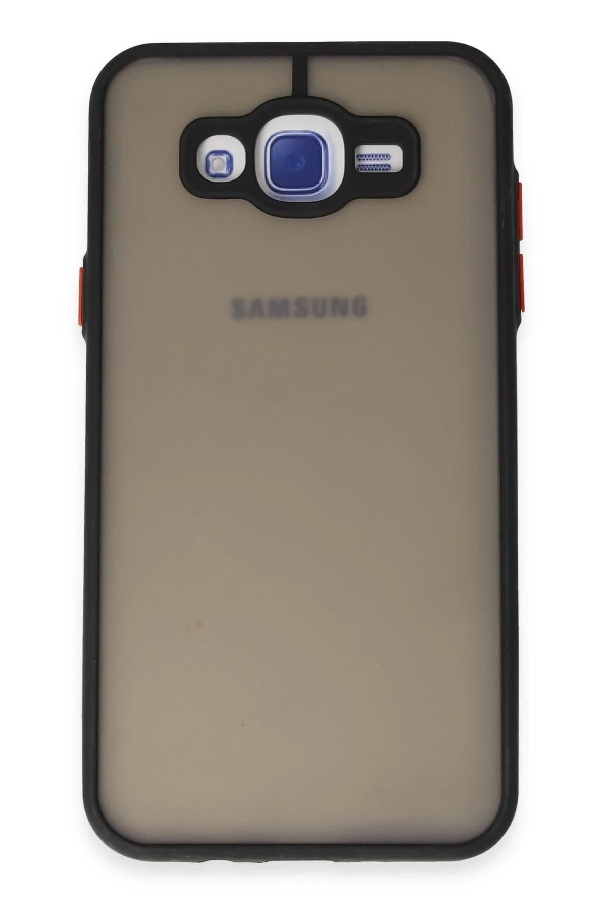 Mey İthalat®  Samsung Galaxy J7 Kılıf Montreal Silikon Kapak - Siyah