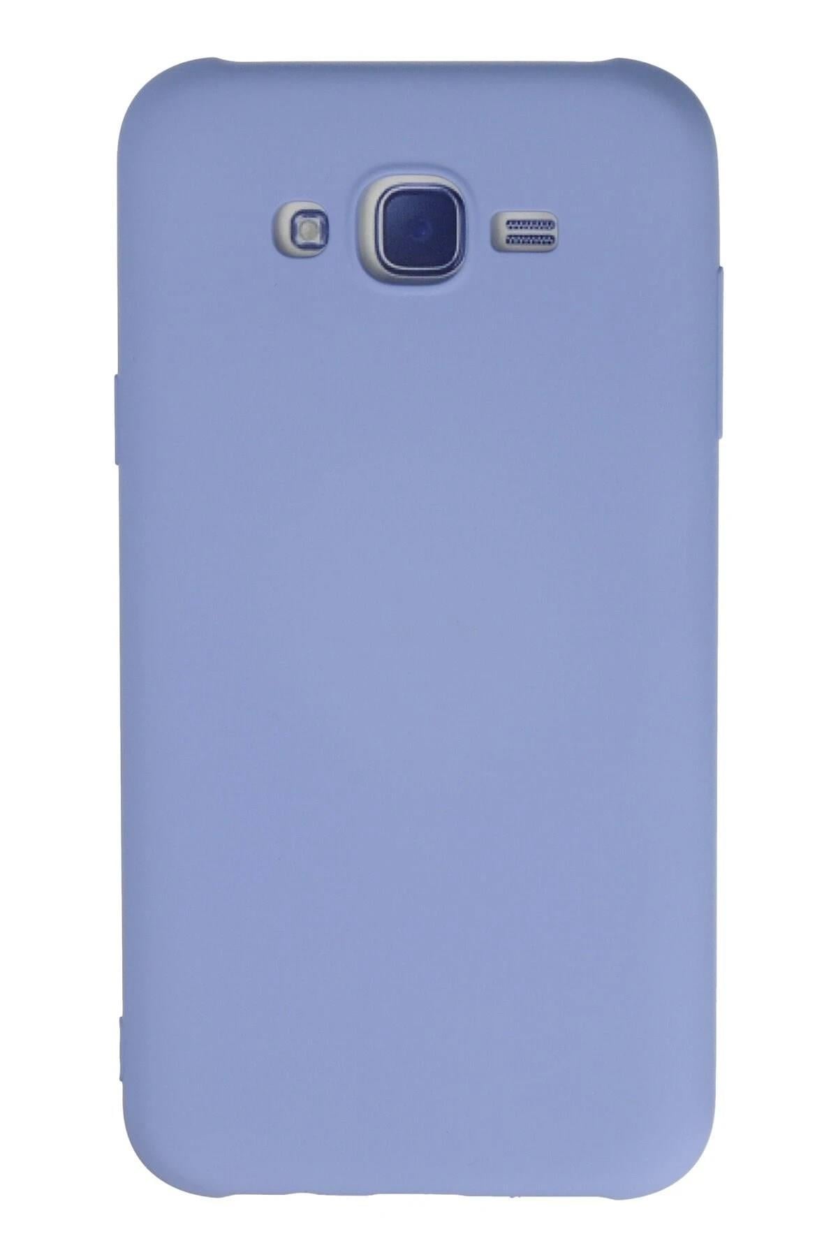 Mey İthalat®  Samsung Galaxy J7 Kılıf Nano içi Kadife Silikon - Lila