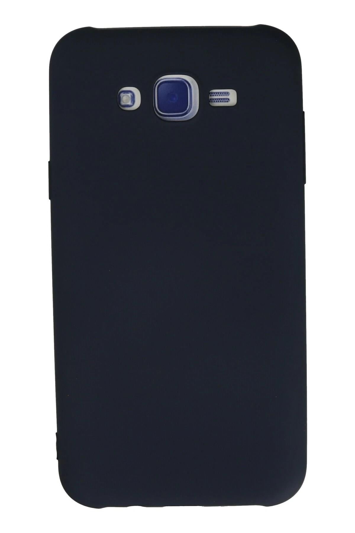 Mey İthalat®  Samsung Galaxy J7 Kılıf Nano içi Kadife Silikon - Lacivert