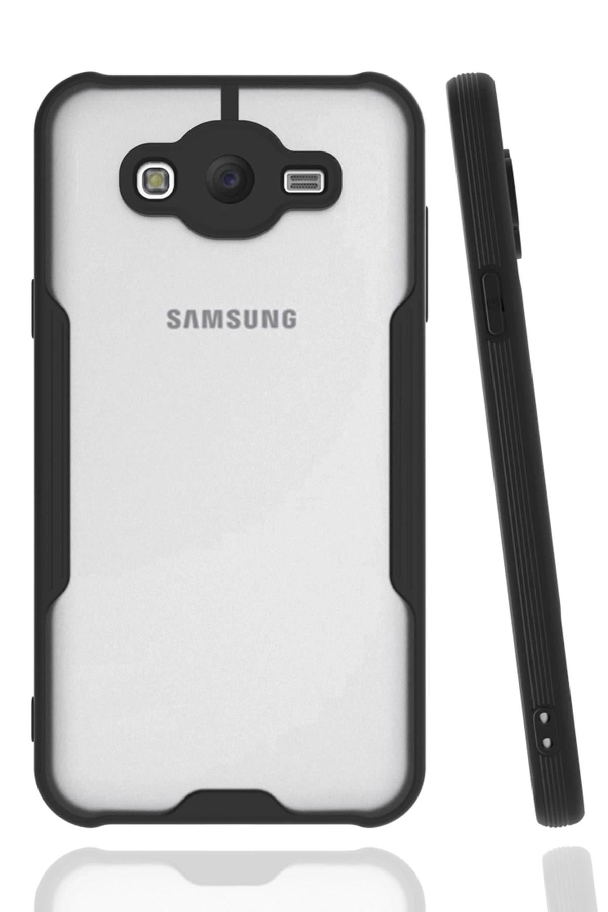 Mey İthalat®  Samsung Galaxy J7 Kılıf Platin Silikon - Siyah