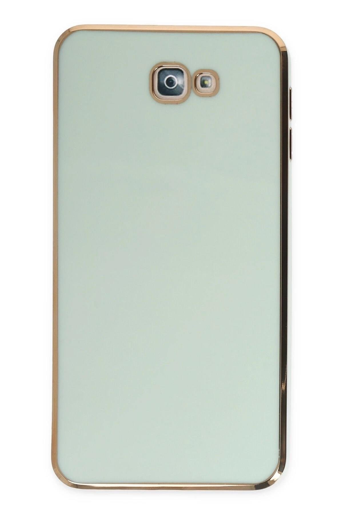 Mey İthalat®  Samsung Galaxy J7 Prime Kılıf Volet Silikon - Açık Yeşil