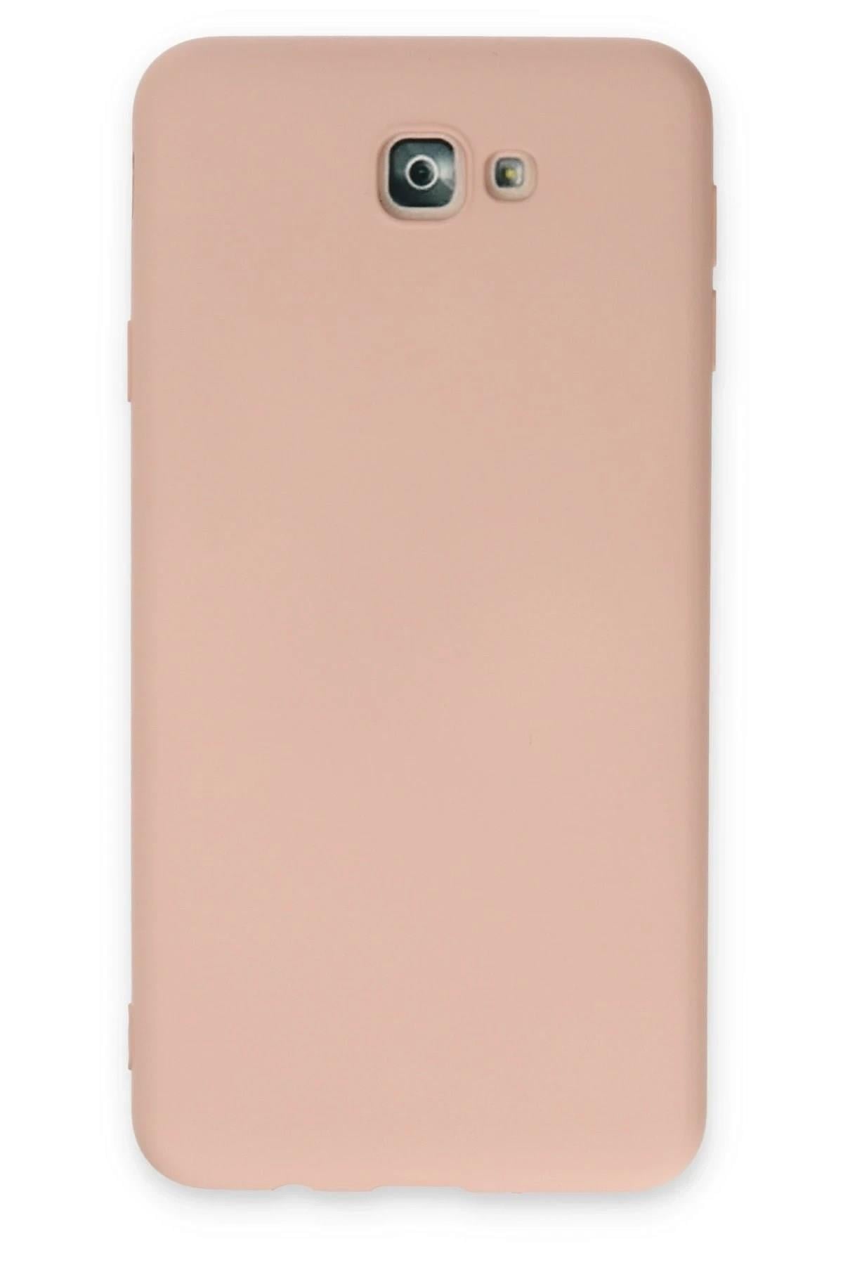 Mey İthalat®  Samsung Galaxy J7 Prime Kılıf Nano içi Kadife Silikon - Pudra