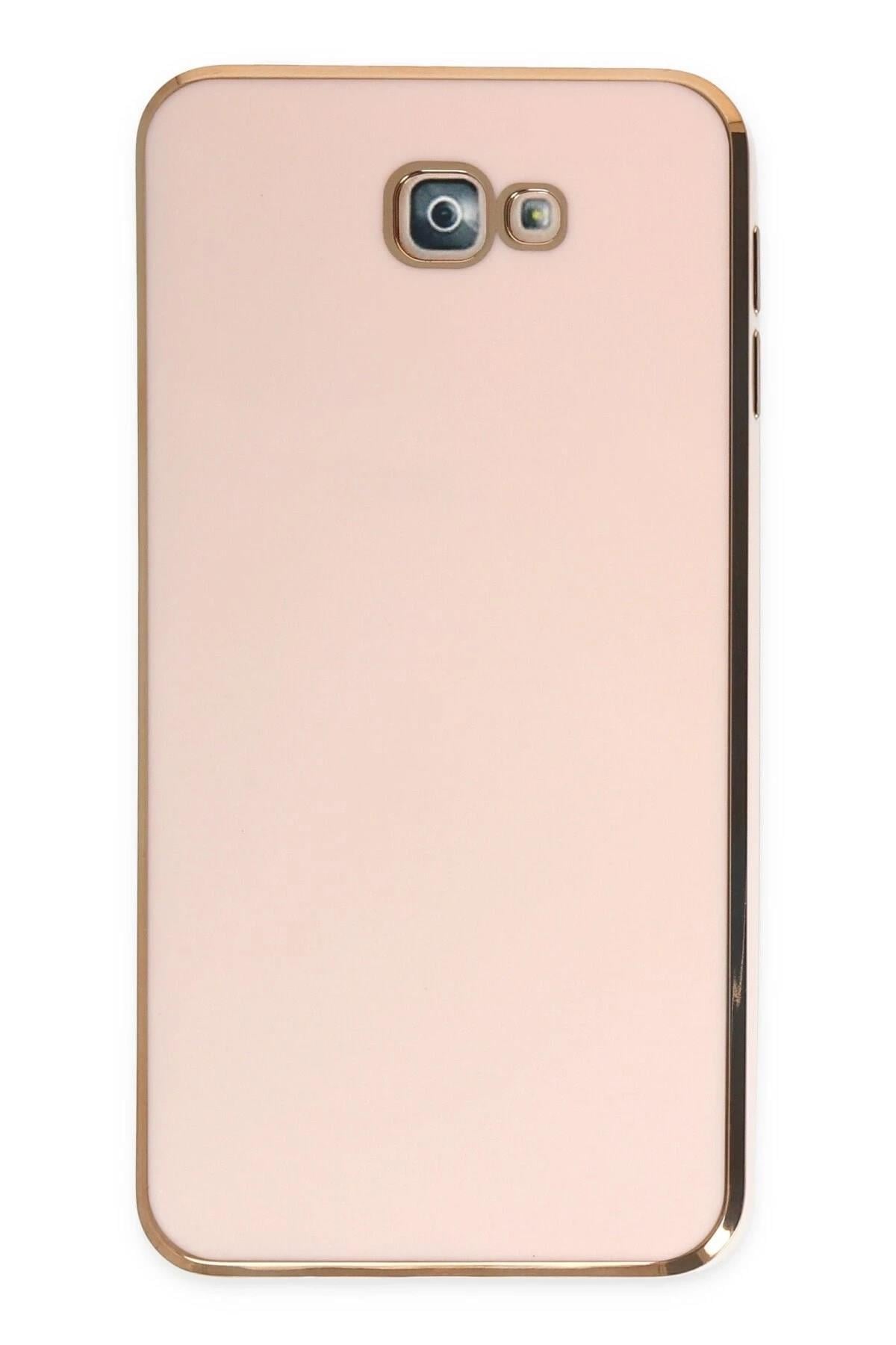 Mey İthalat®  Samsung Galaxy J7 Prime Kılıf Volet Silikon - Pembe