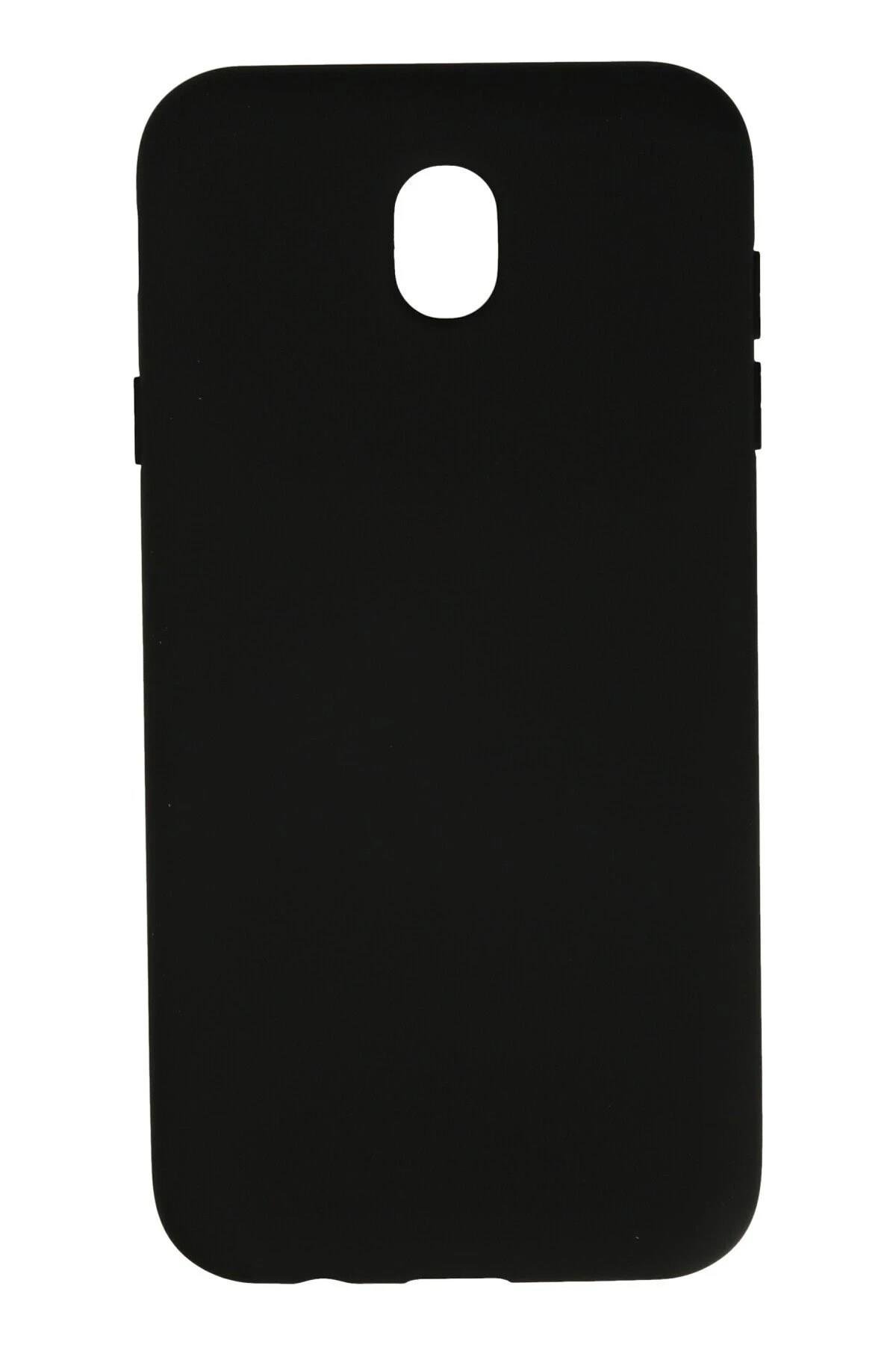 Mey İthalat®  Samsung Galaxy J7 Pro / J730 Kılıf Nano içi Kadife Silikon - Siyah