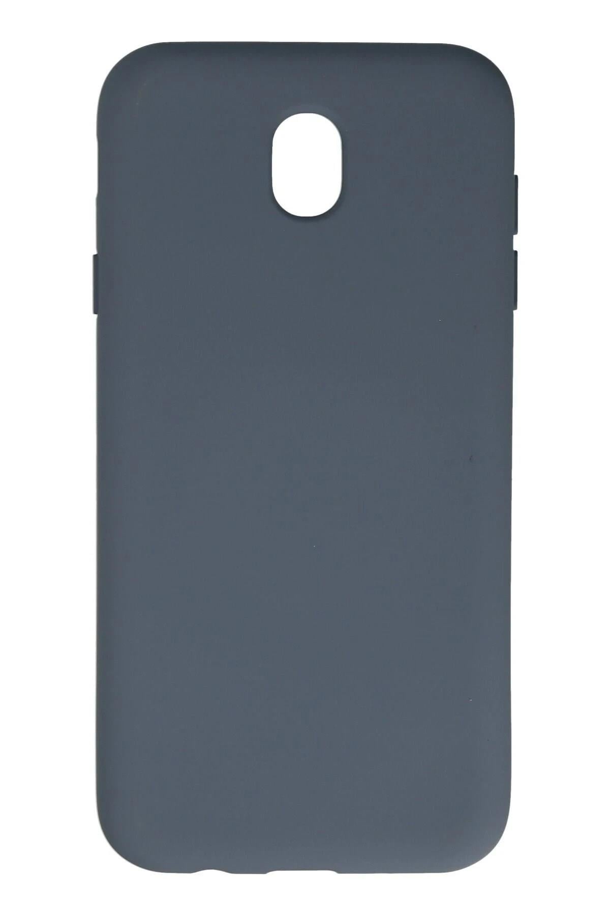 Mey İthalat®  Samsung Galaxy J7 Pro / J730 Kılıf Nano içi Kadife Silikon - Gri