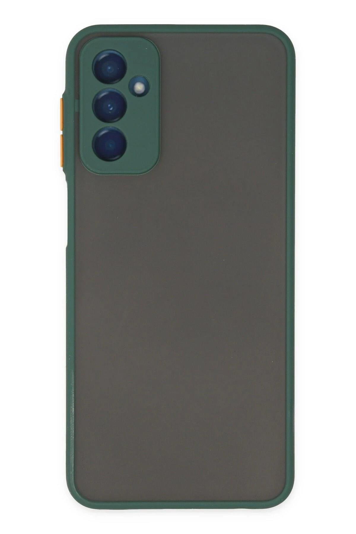 Mey İthalat®  Samsung Galaxy M13 Kılıf Montreal Silikon Kapak - Yeşil