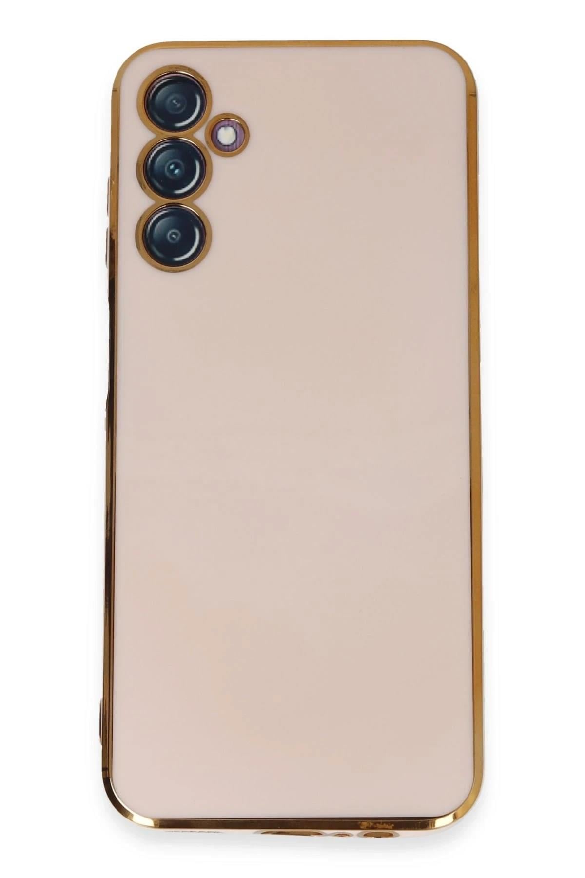 Mey İthalat®  Samsung Galaxy M14 5G Kılıf Volet Silikon - Pembe