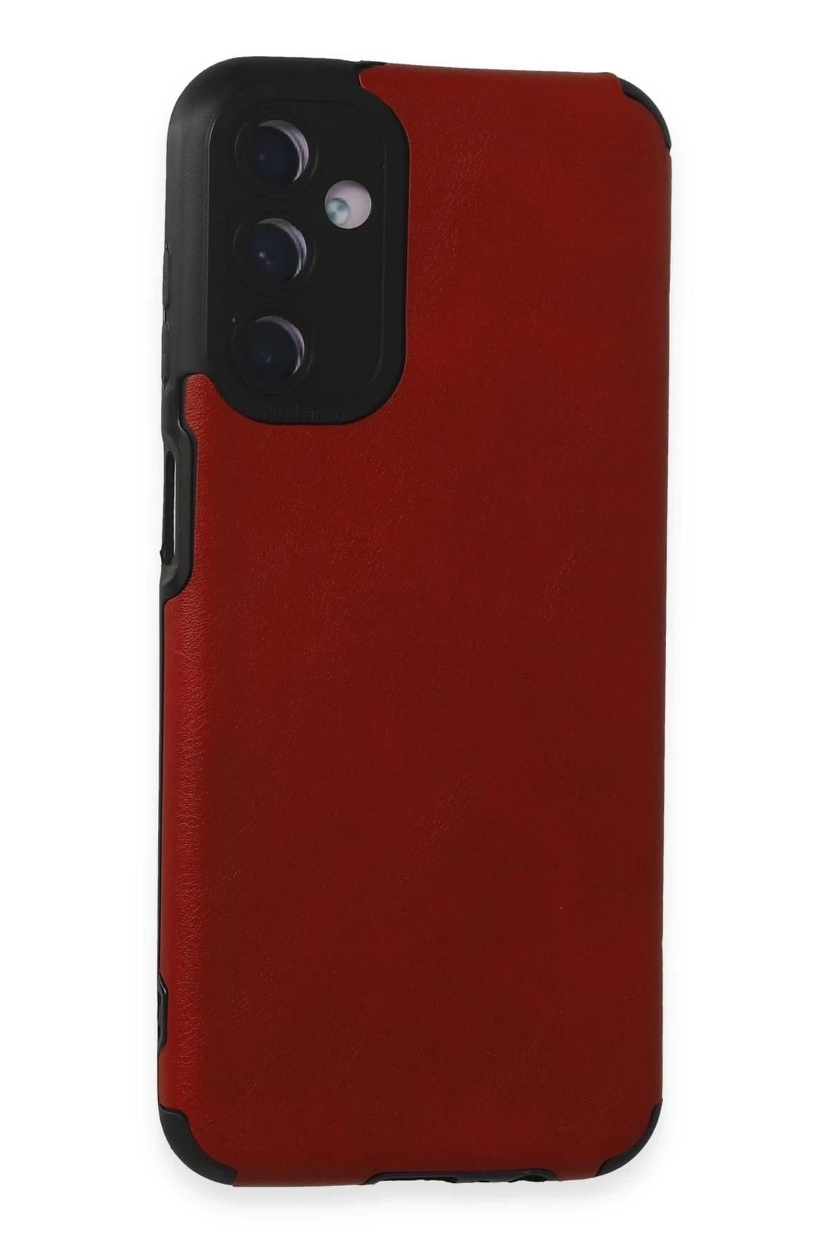 Mey İthalat®  Samsung Galaxy M14 5G Kılıf Loop Deri Silikon - Kırmızı