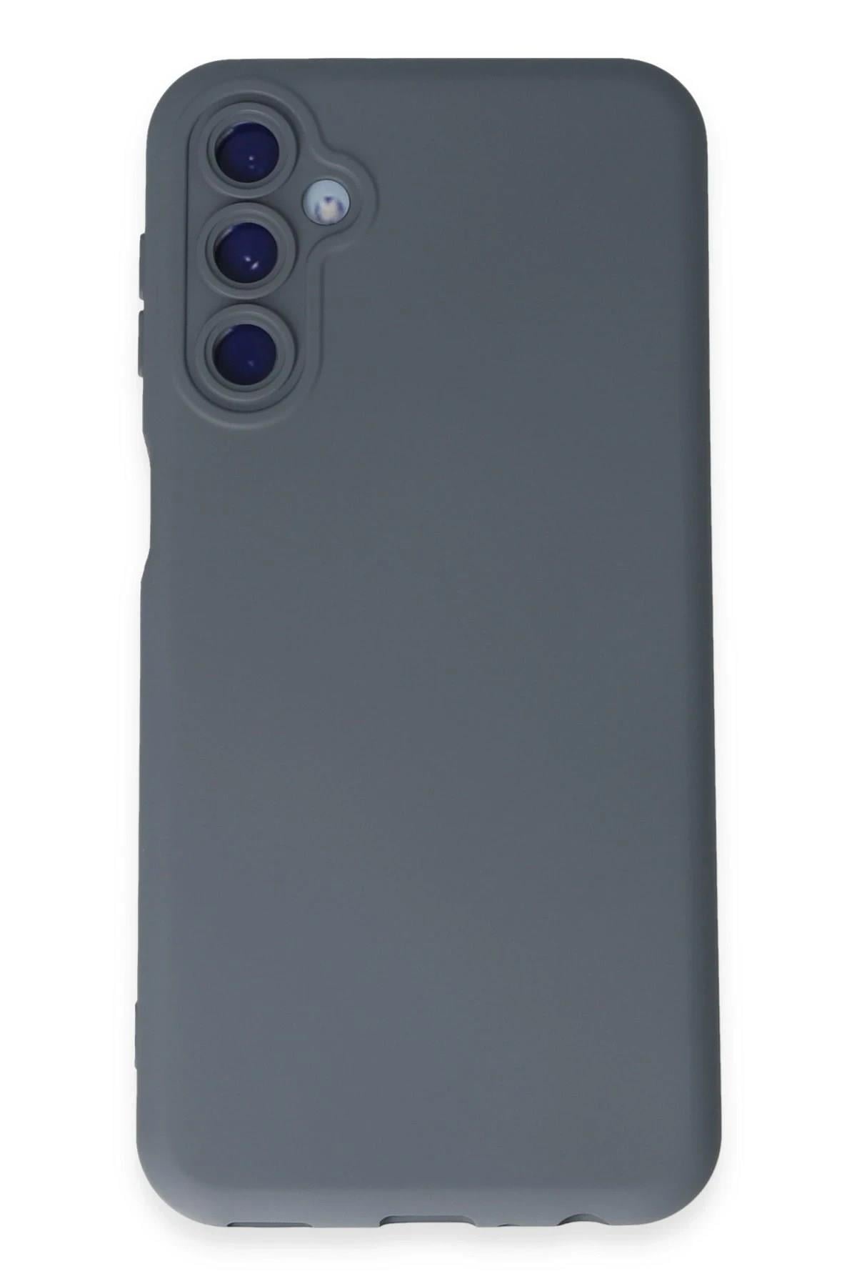 Mey İthalat®  Samsung Galaxy M14 5G Kılıf Nano içi Kadife Silikon - Gri