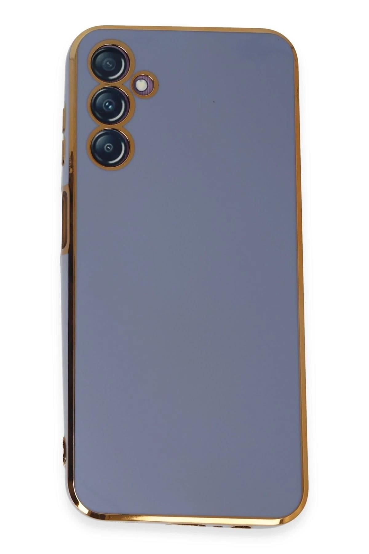 Mey İthalat®  Samsung Galaxy M14 5G Kılıf Volet Silikon - Mavi