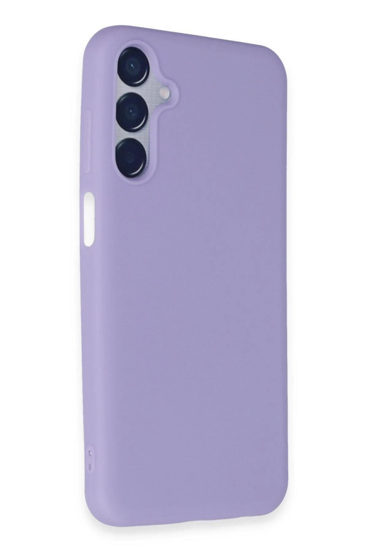 Mey İthalat®  Samsung Galaxy M15 Kılıf First Silikon - Lila