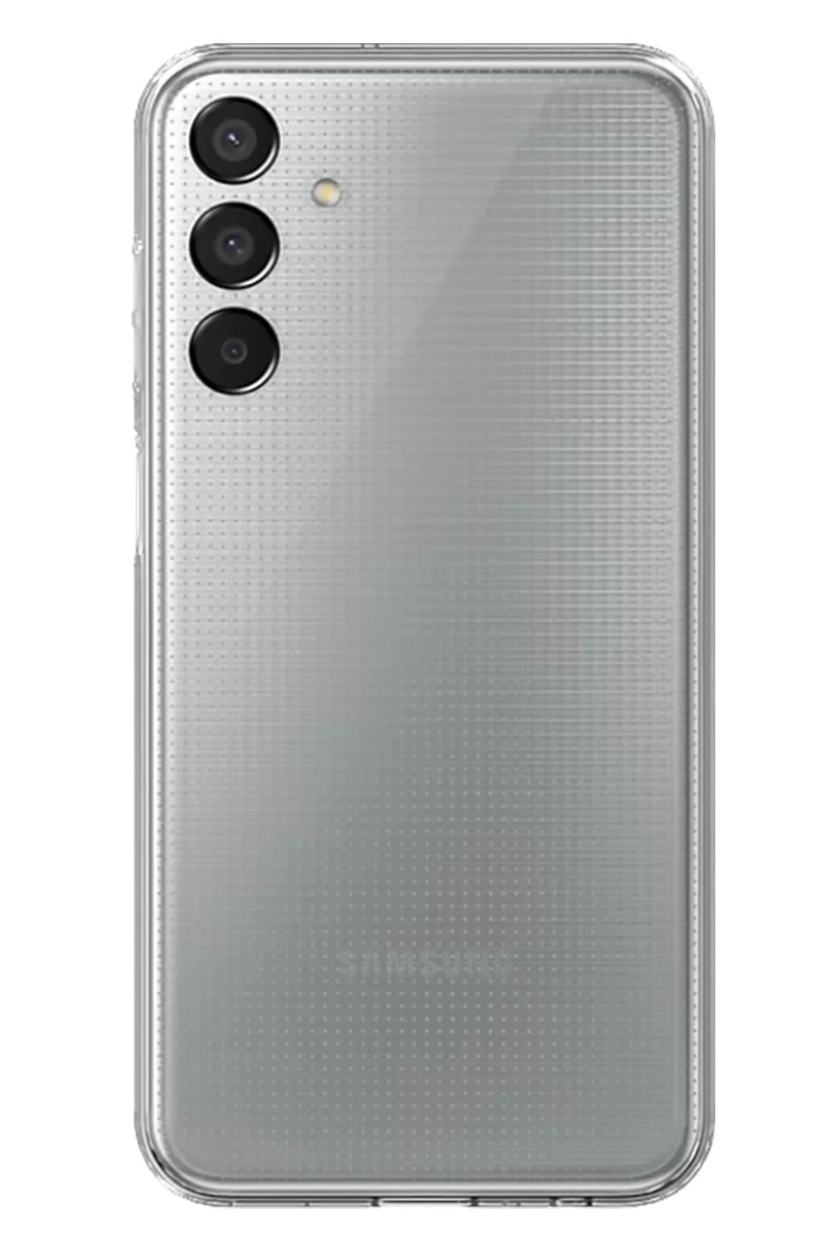 Mey İthalat®  Samsung Galaxy M15 Kılıf Lüx Şeffaf Silikon