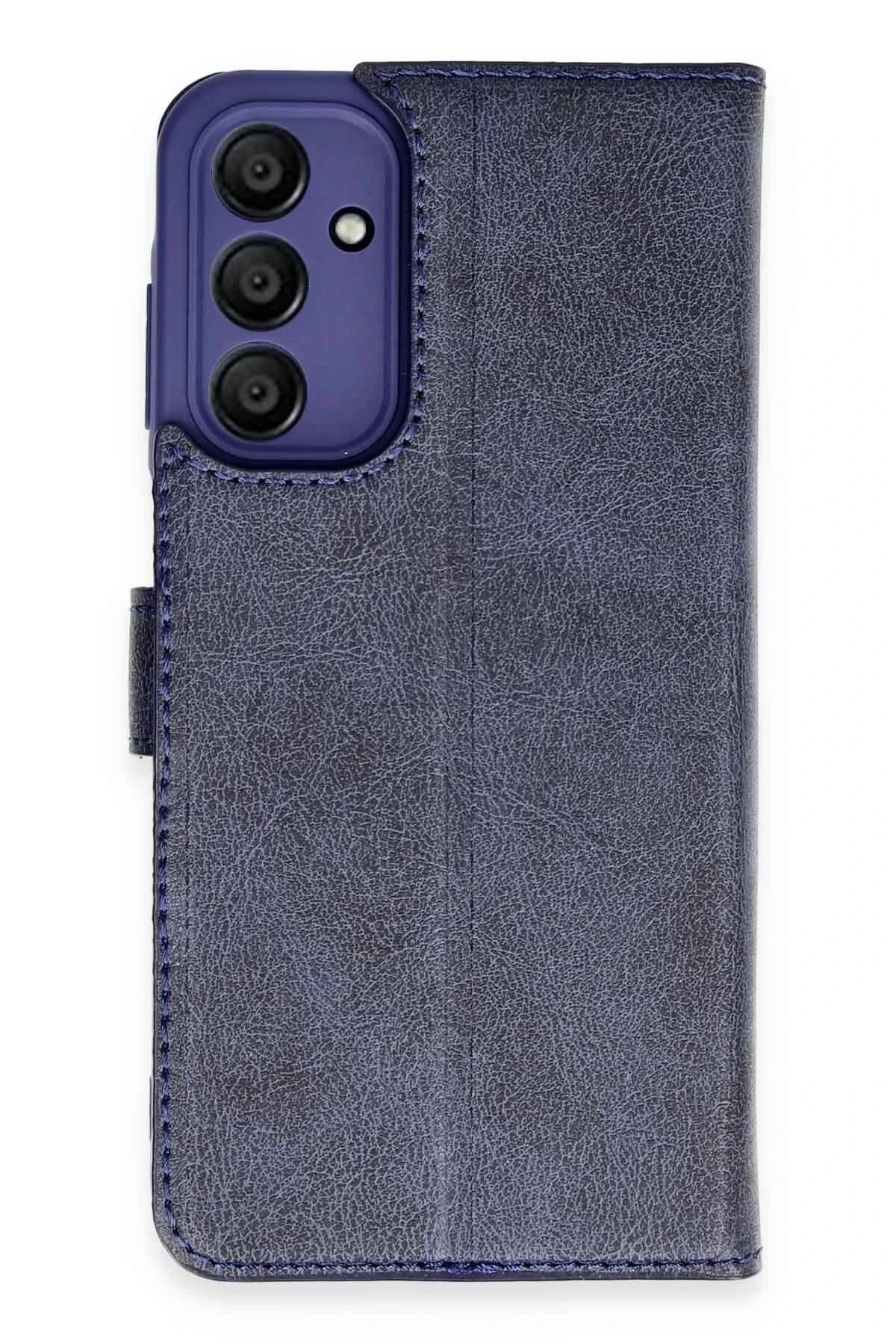 Mey İthalat®  Samsung Galaxy M15 Kılıf Trend S Plus Kapaklı Kılıf - Lacivert