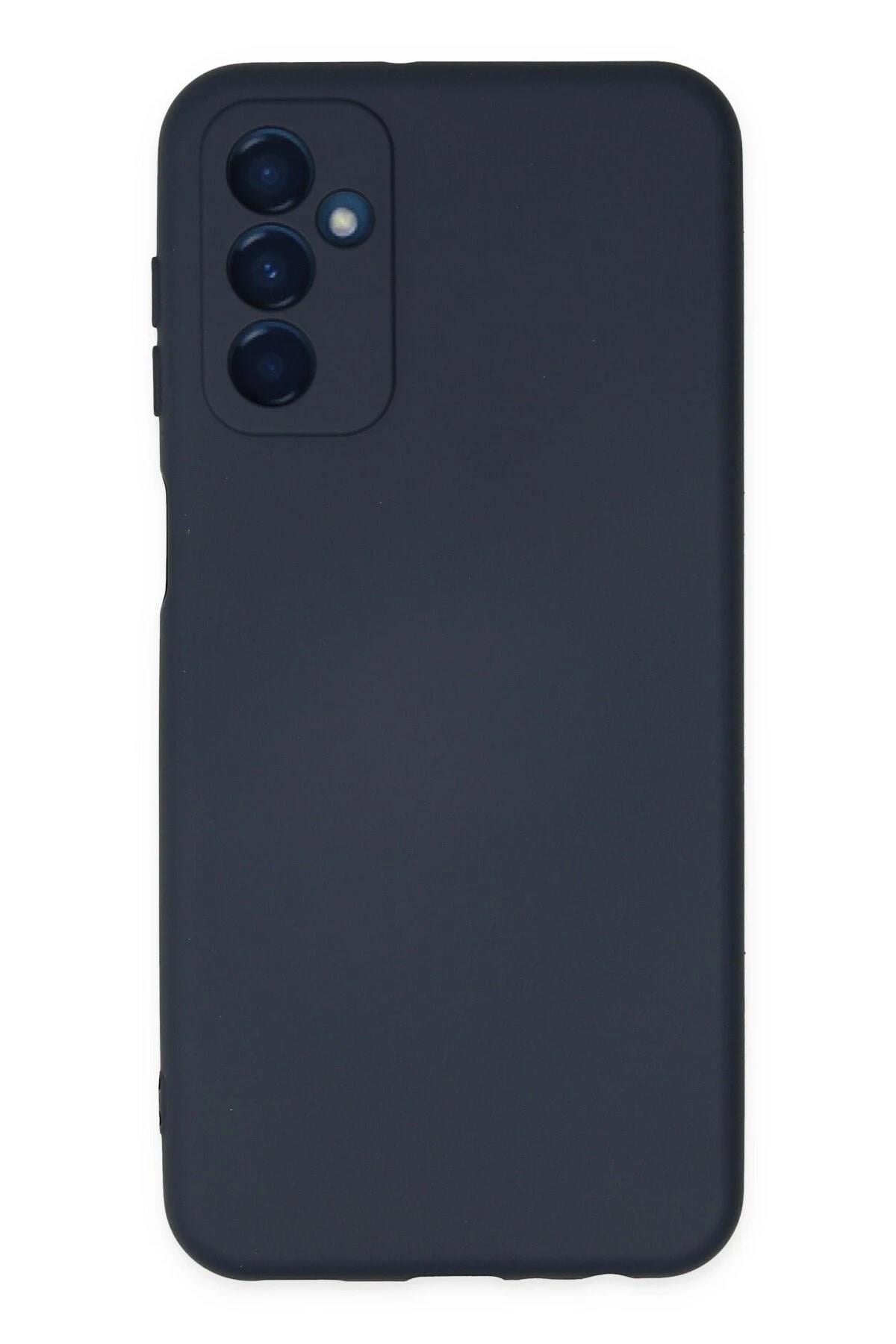 Mey İthalat®  Samsung Galaxy M23 Kılıf Nano içi Kadife Silikon - Lacivert