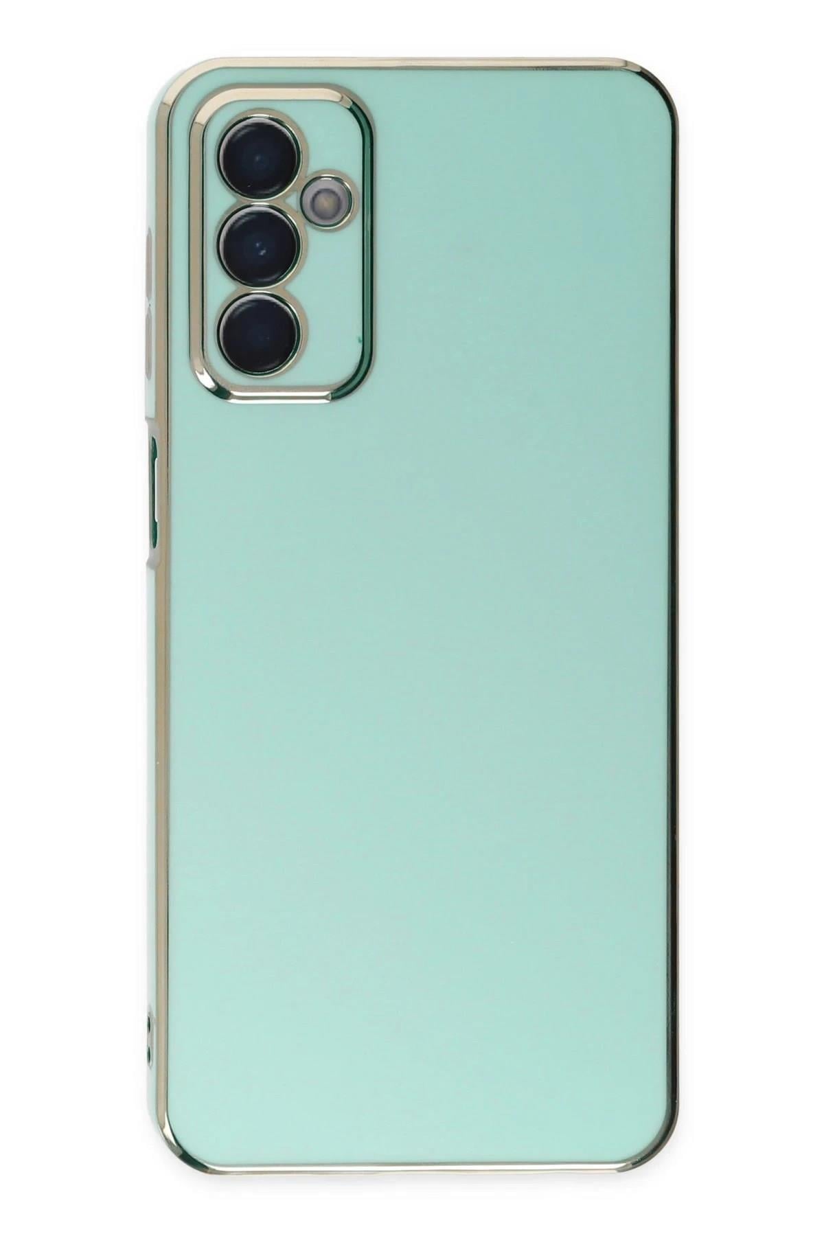 Mey İthalat®  Samsung Galaxy M23 Kılıf Volet Silikon - Açık Yeşil