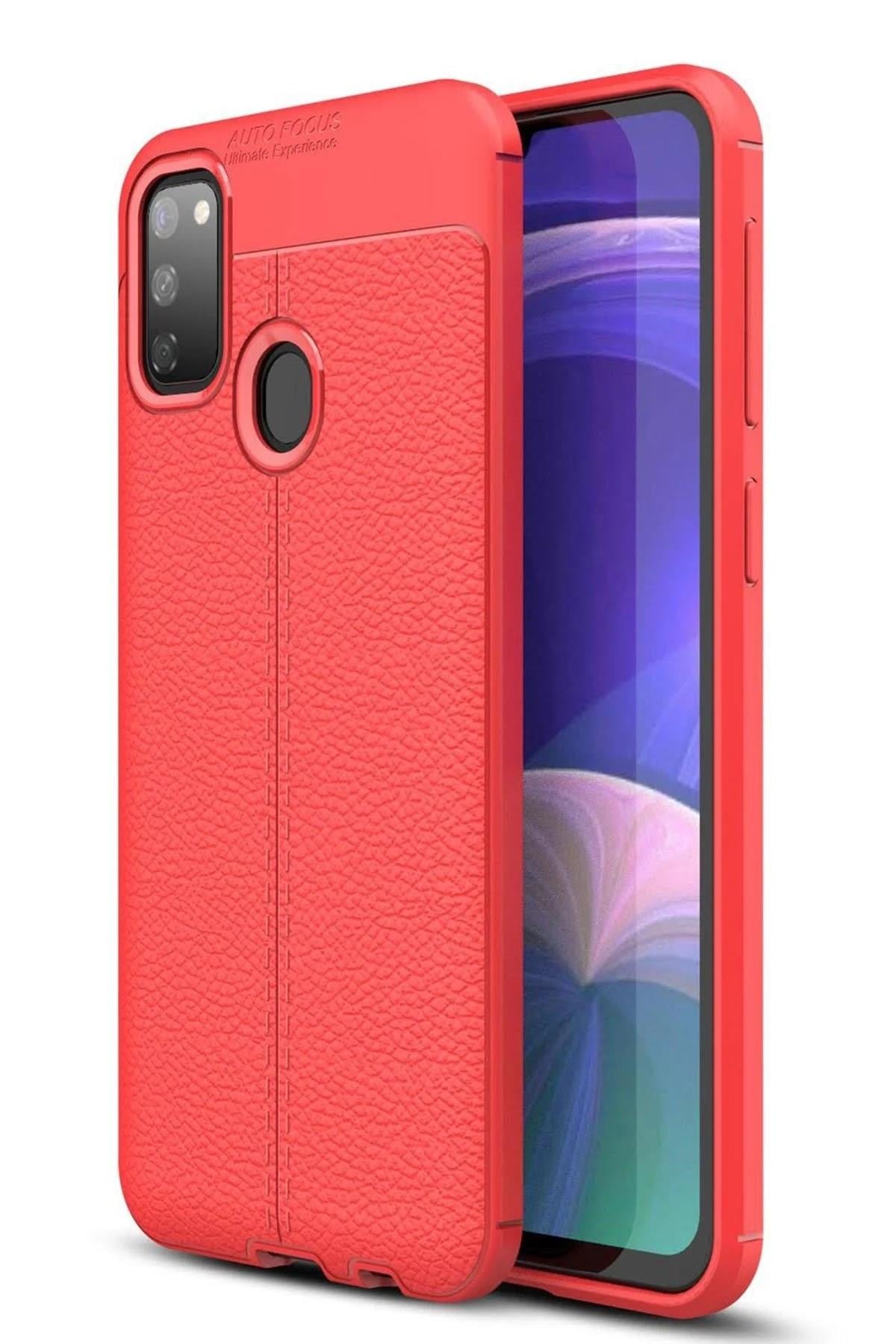 Mey İthalat®  Samsung Galaxy M30S Kılıf Auto Focus Kapak - Kırmızı