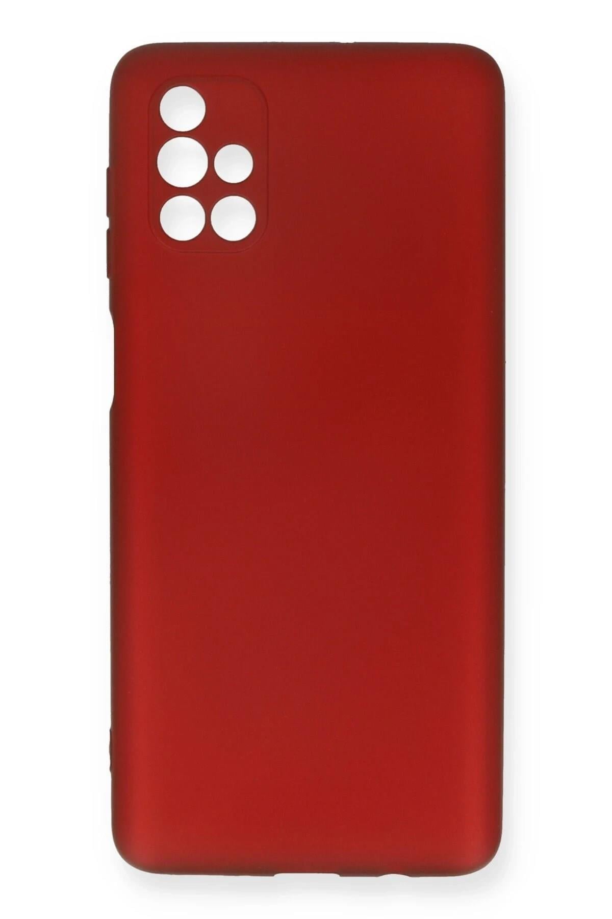 Mey İthalat®  Samsung Galaxy M51 Kılıf First Silikon - Bordo