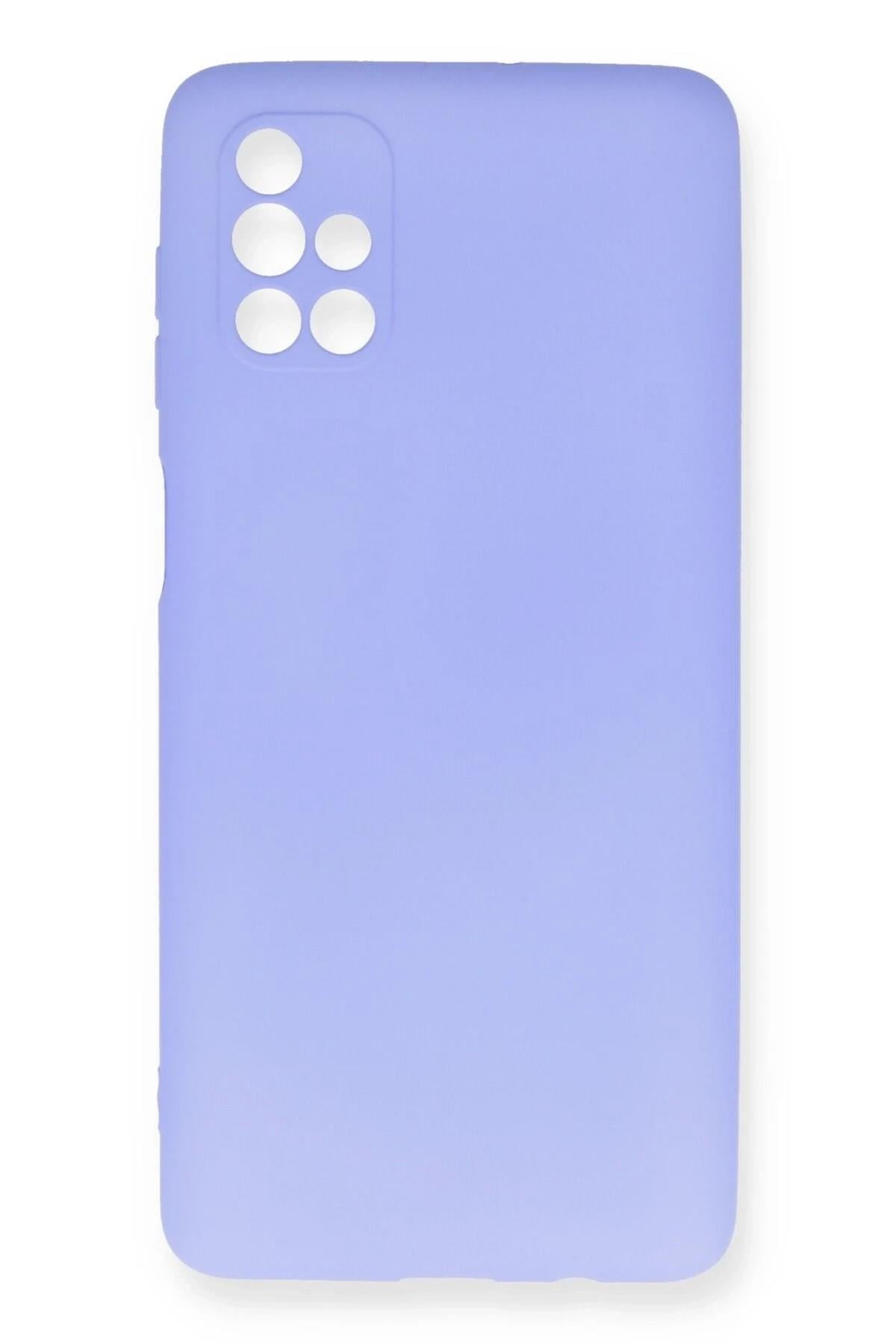 Mey İthalat®  Samsung Galaxy M51 Kılıf First Silikon - Lila