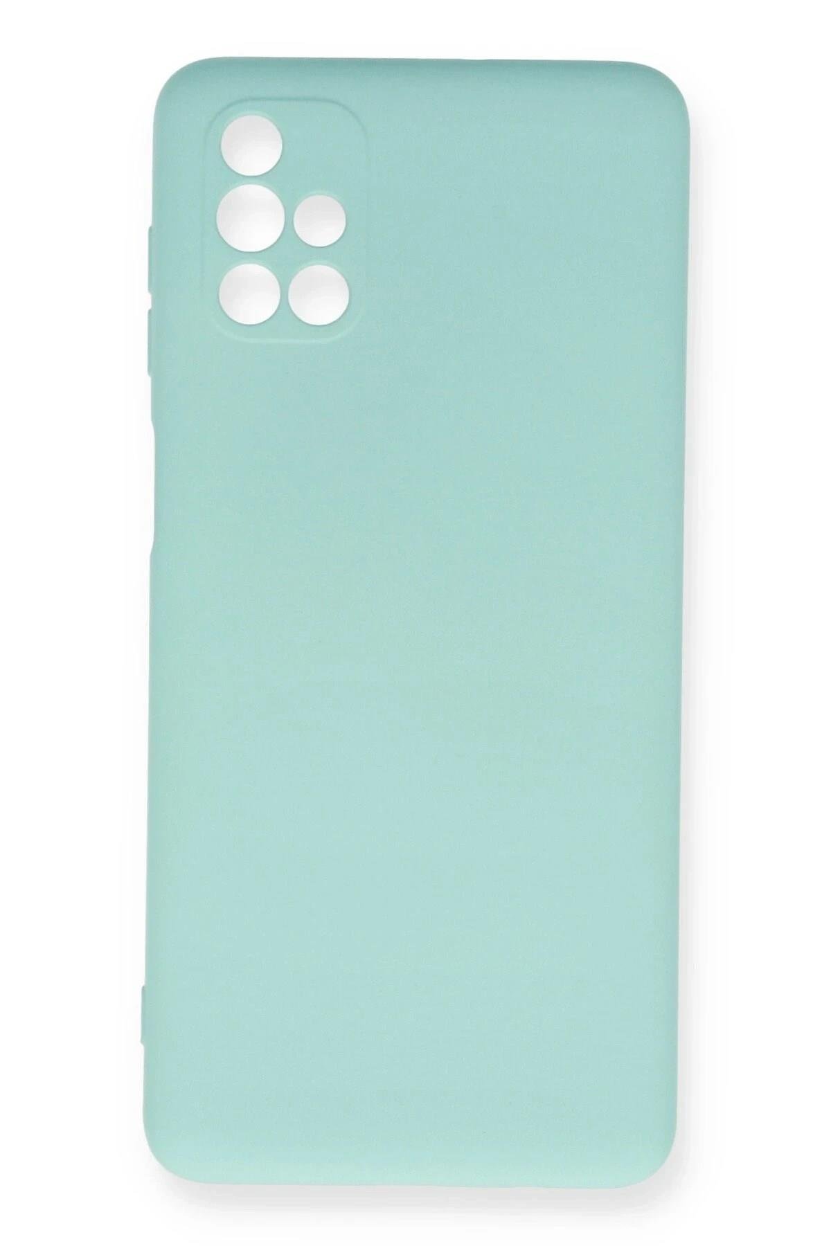 Mey İthalat®  Samsung Galaxy M51 Kılıf Nano içi Kadife Silikon - Turkuaz