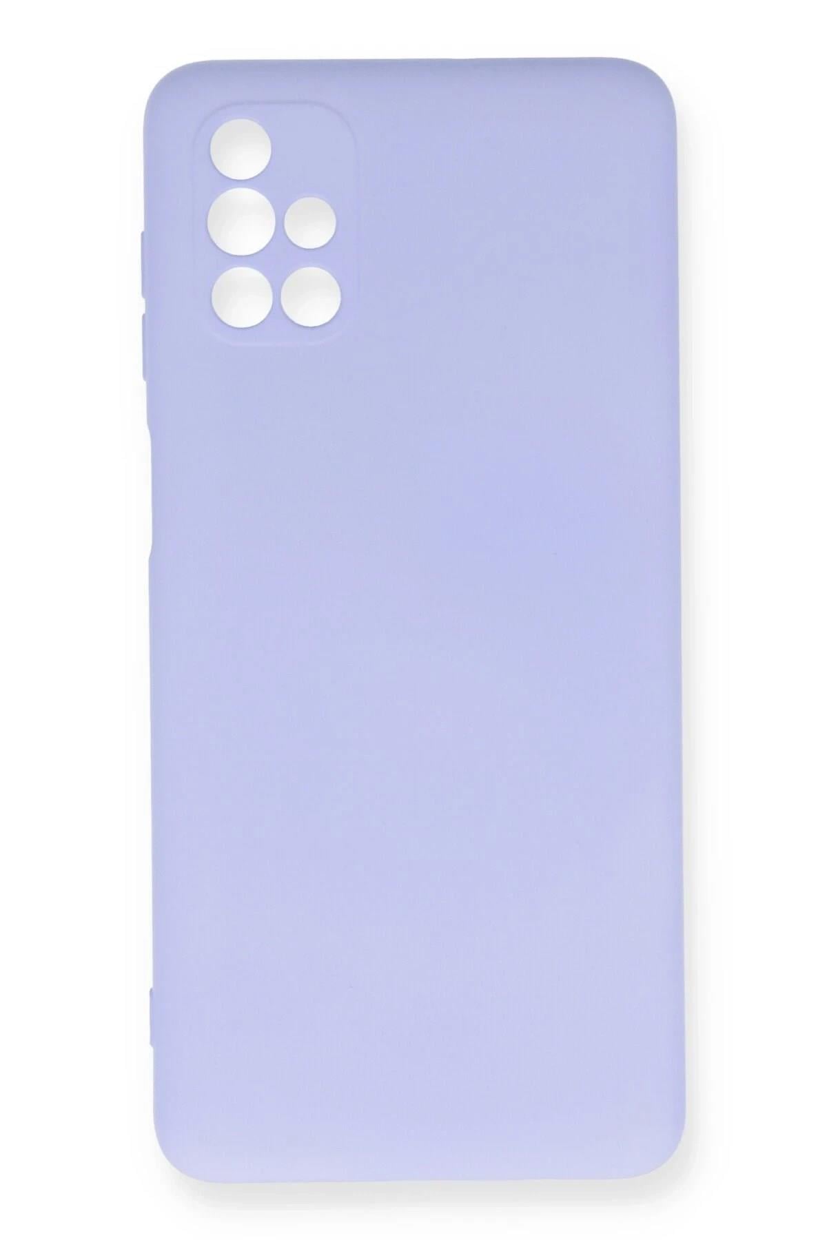Mey İthalat®  Samsung Galaxy M51 Kılıf Nano içi Kadife Silikon - Lila