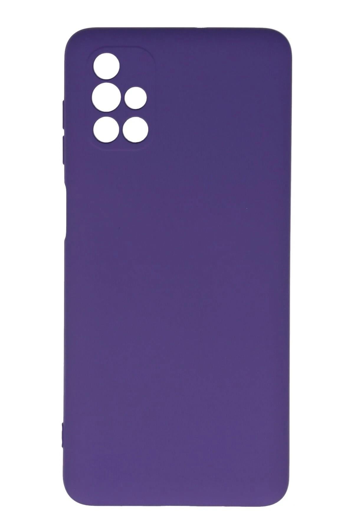 Mey İthalat®  Samsung Galaxy M51 Kılıf Nano içi Kadife Silikon - Mor