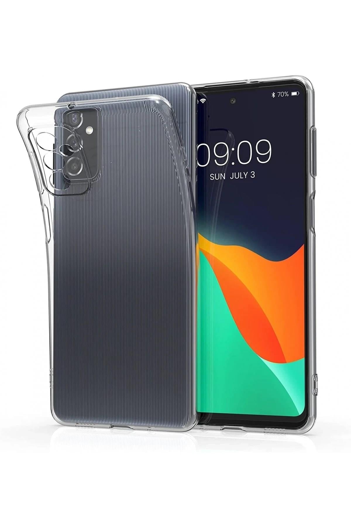 Mey İthalat®  Samsung Galaxy M52 5G Kılıf Lüx Şeffaf Silikon