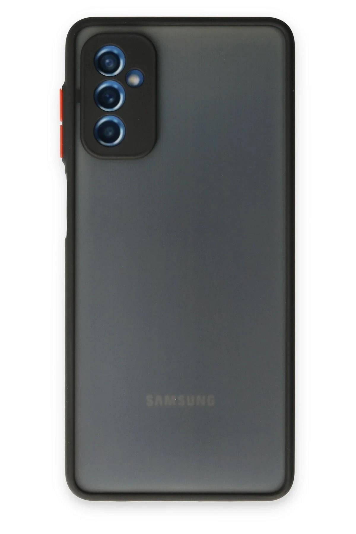 Mey İthalat®  Samsung Galaxy M52 5G Kılıf Montreal Silikon Kapak - Siyah