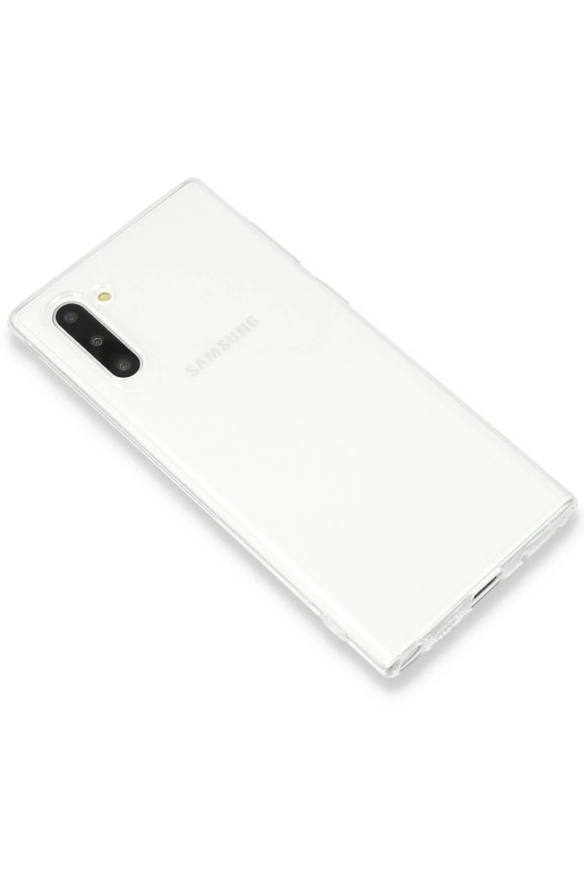 Mey İthalat®  Samsung Galaxy Note 10 Kılıf Lüx Şeffaf Silikon