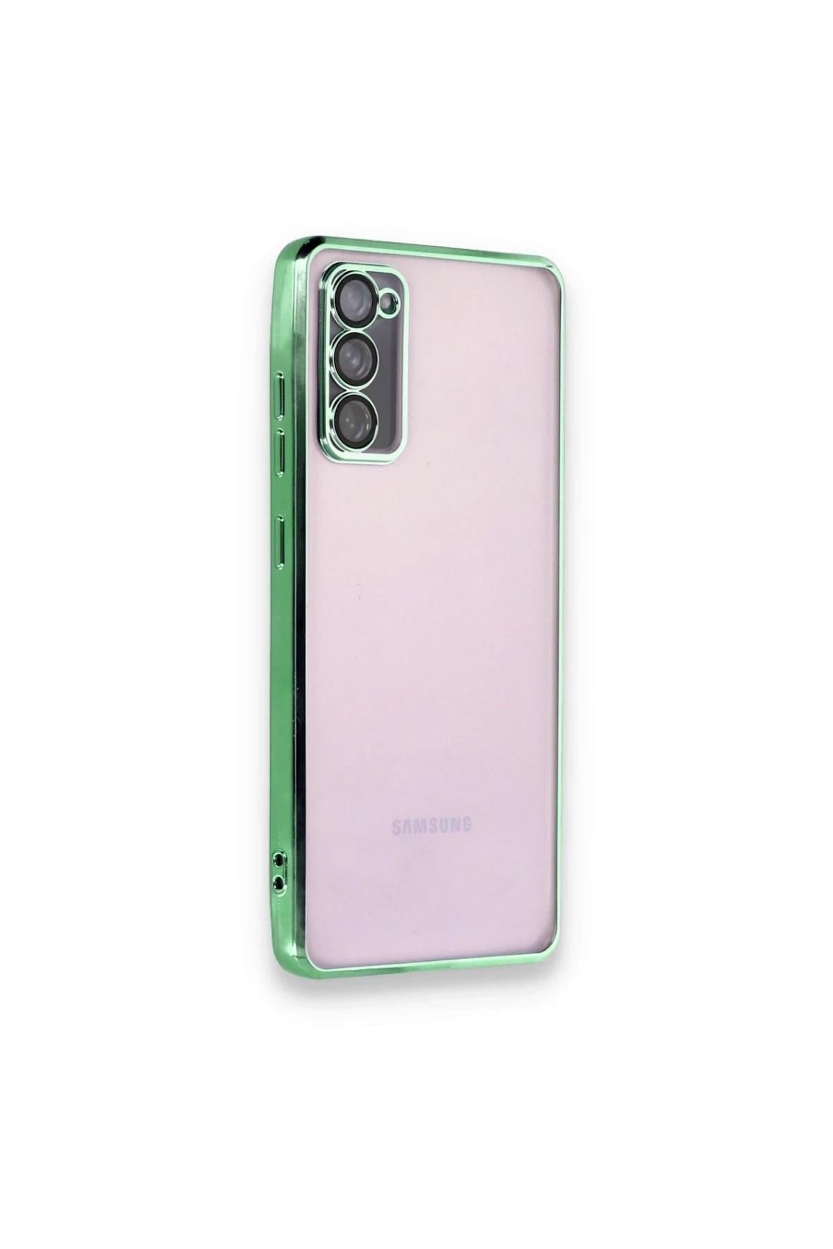 Mey İthalat®  Samsung Galaxy S20 FE Kılıf  Lensli Silikon - Yeşil