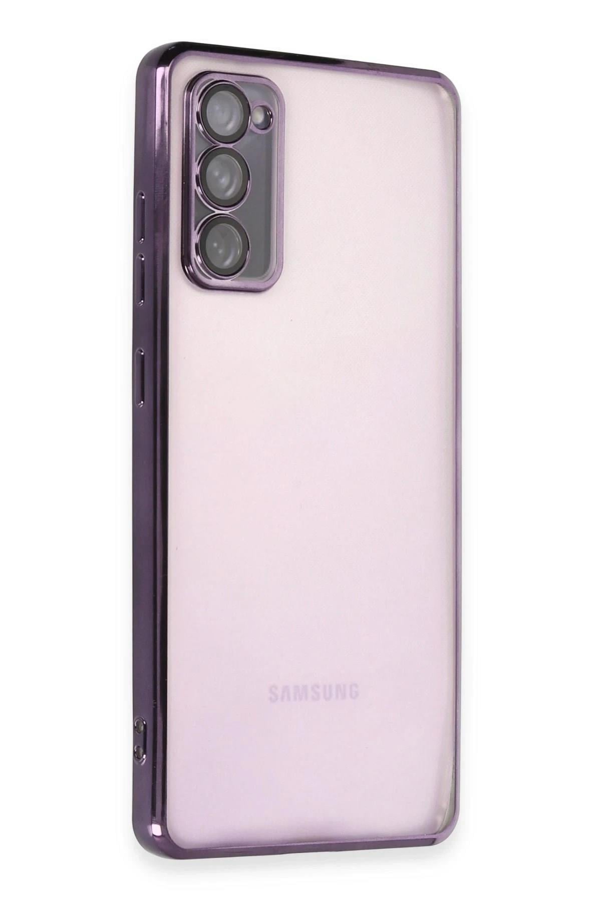 Mey İthalat®  Samsung Galaxy S20 FE Kılıf  Lensli Silikon - Mor
