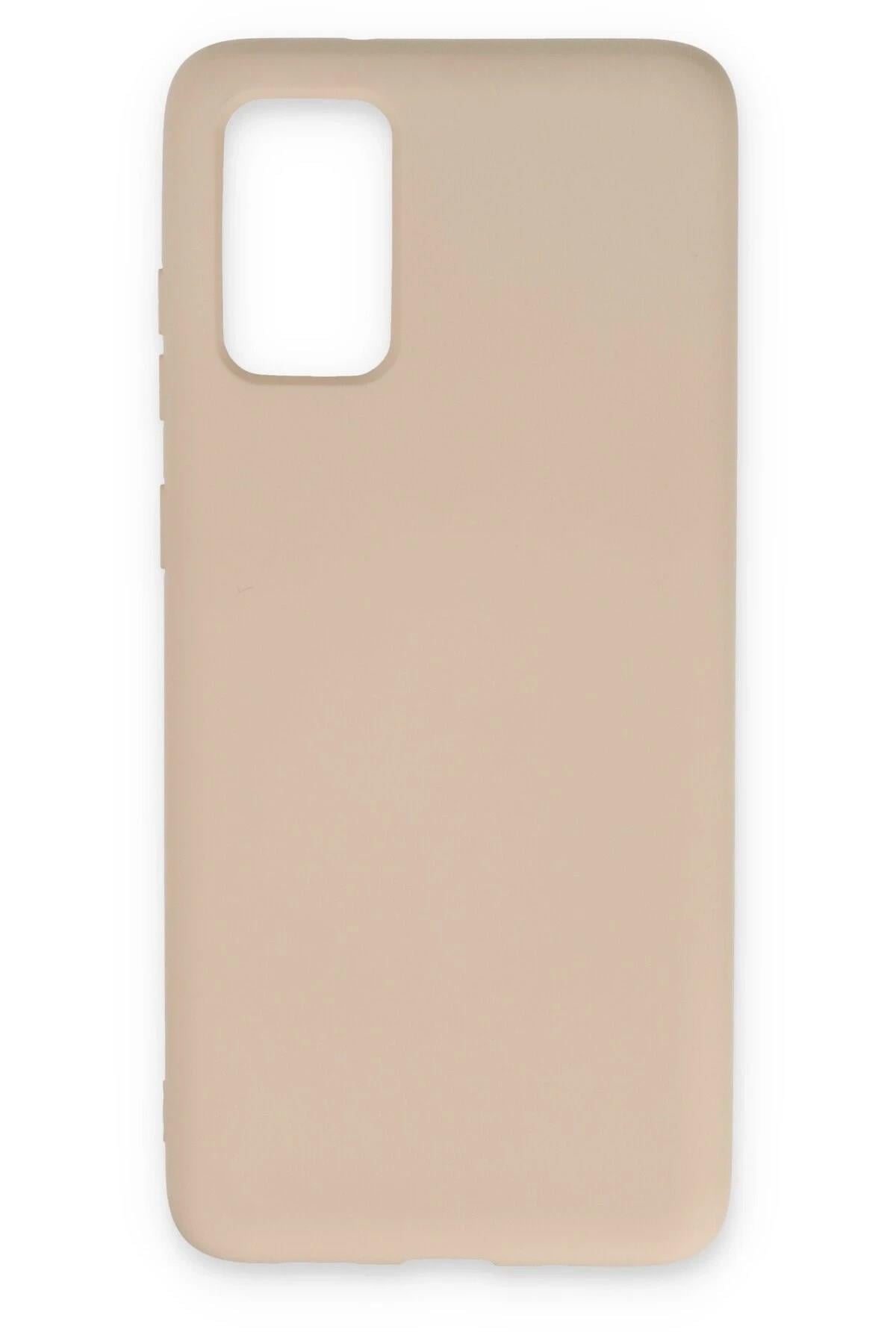 Mey İthalat®  Samsung Galaxy S20 Kılıf Nano içi Kadife Silikon - Pudra