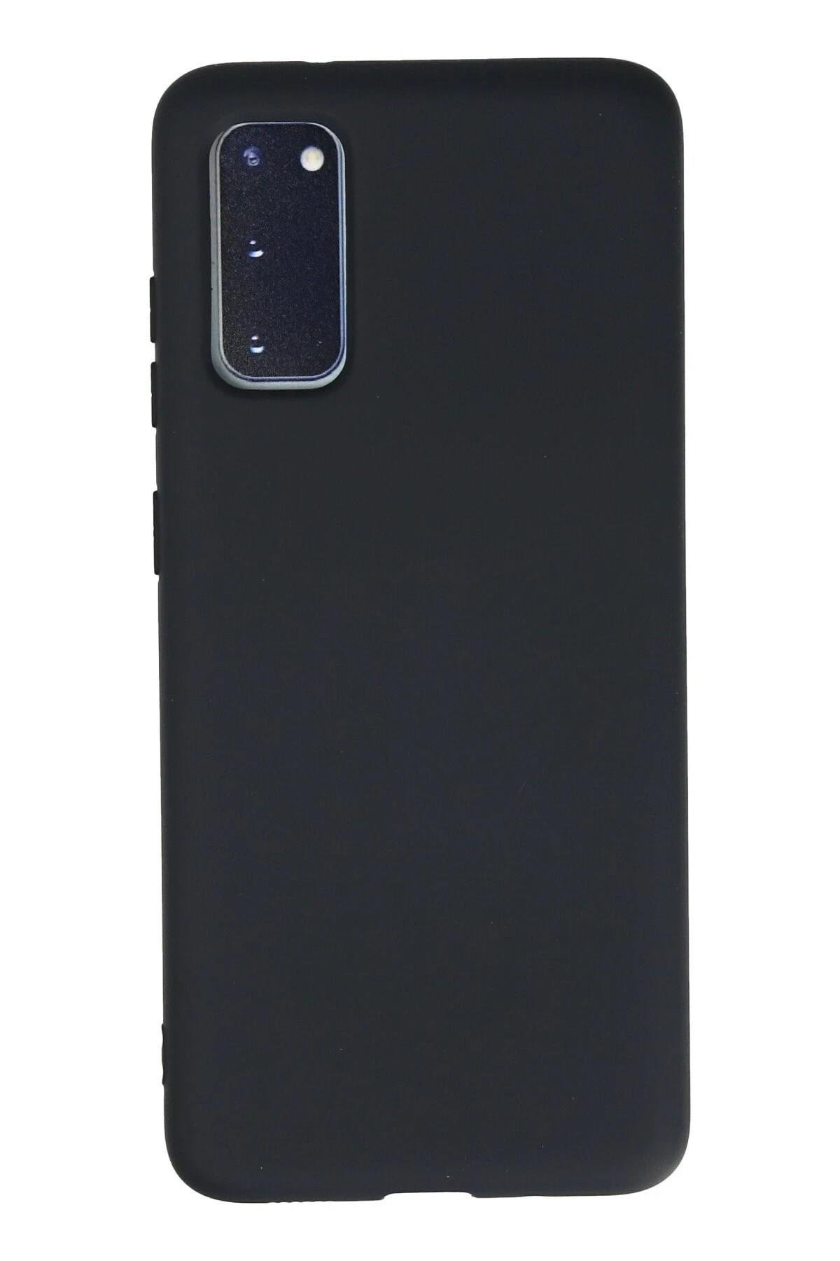 Mey İthalat®  Samsung Galaxy S20 Kılıf Nano içi Kadife Silikon - Lacivert
