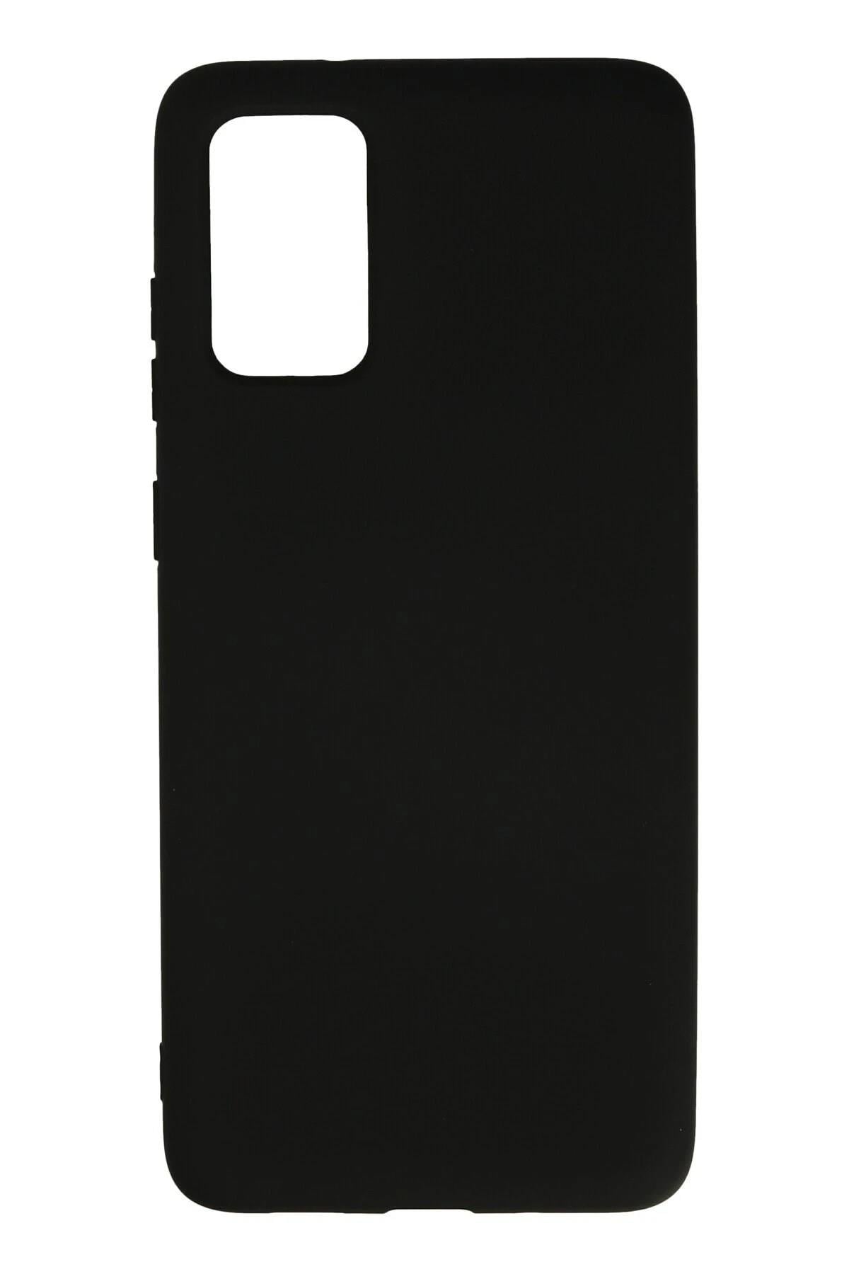 Mey İthalat®  Samsung Galaxy S20 Plus Kılıf Nano içi Kadife Silikon - Siyah