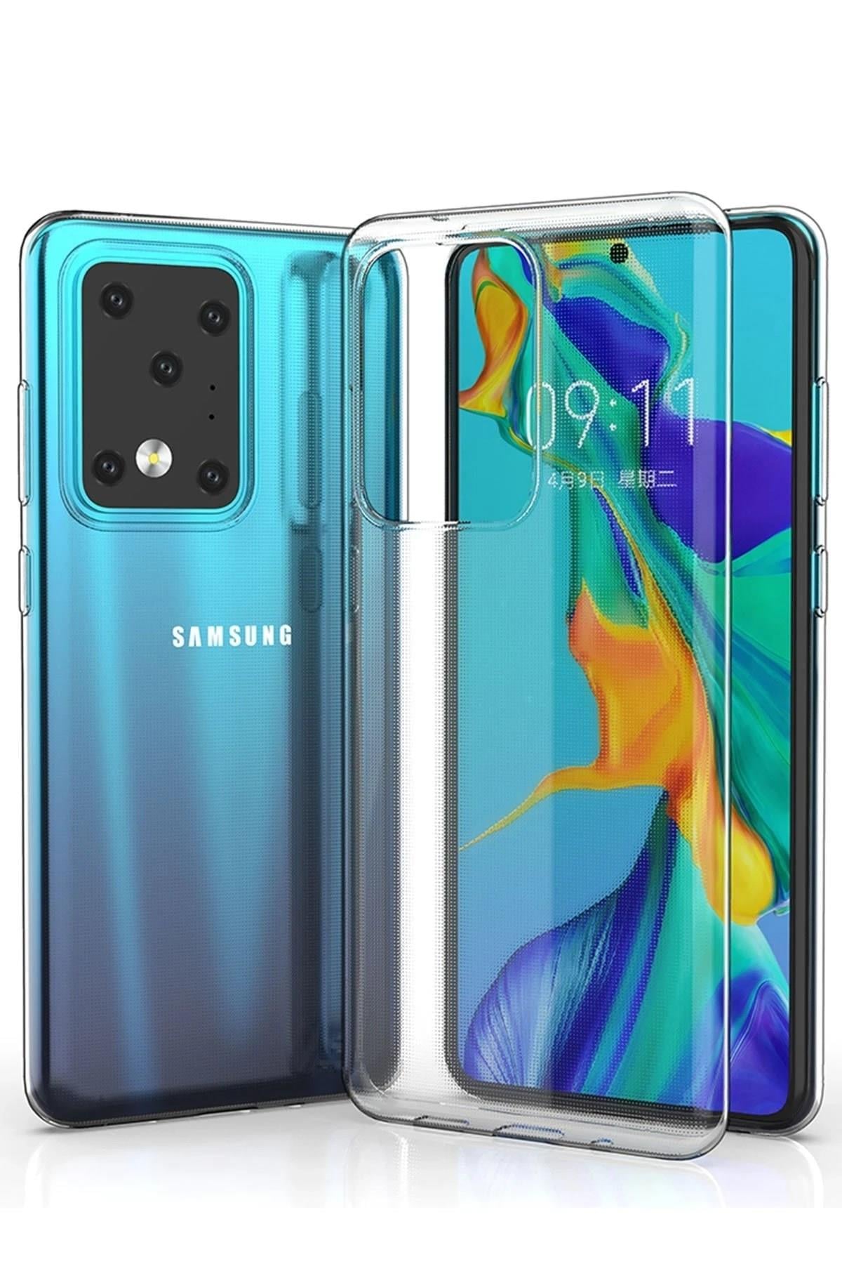 Mey İthalat®  Samsung Galaxy S20 Ultra Kılıf Lüx Şeffaf Silikon
