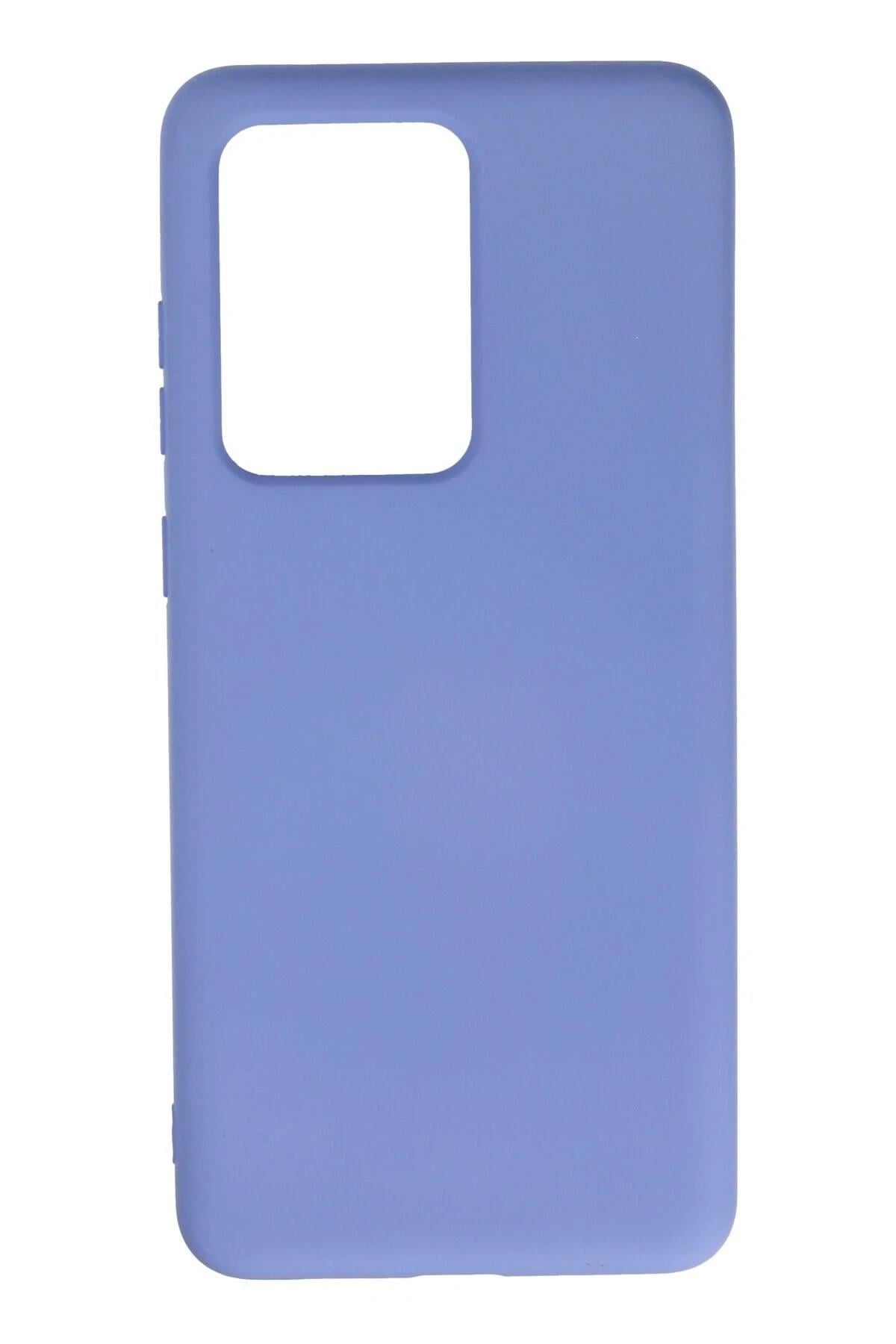 Mey İthalat®  Samsung Galaxy S20 Ultra Kılıf Nano içi Kadife Silikon - Lila